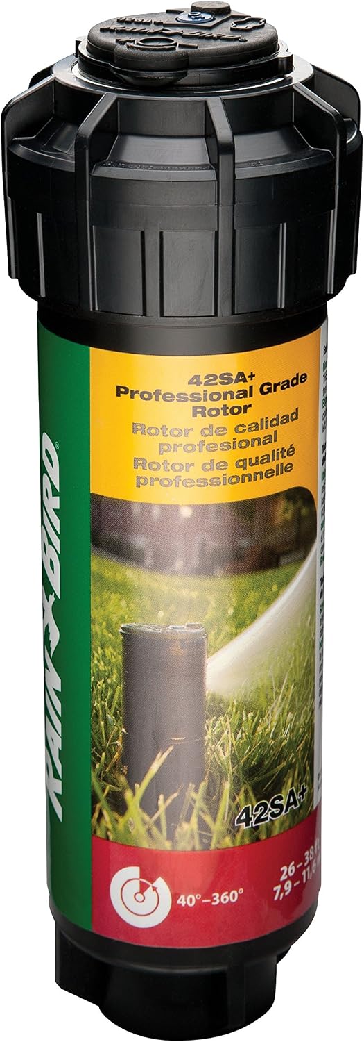 Rain Bird 32SA/4PKS Simple Adjust 32SA Gear Drive Rotor, Adjustable 40° - 360° Pattern, 19' - 32' Spray Distance, 4-Pack