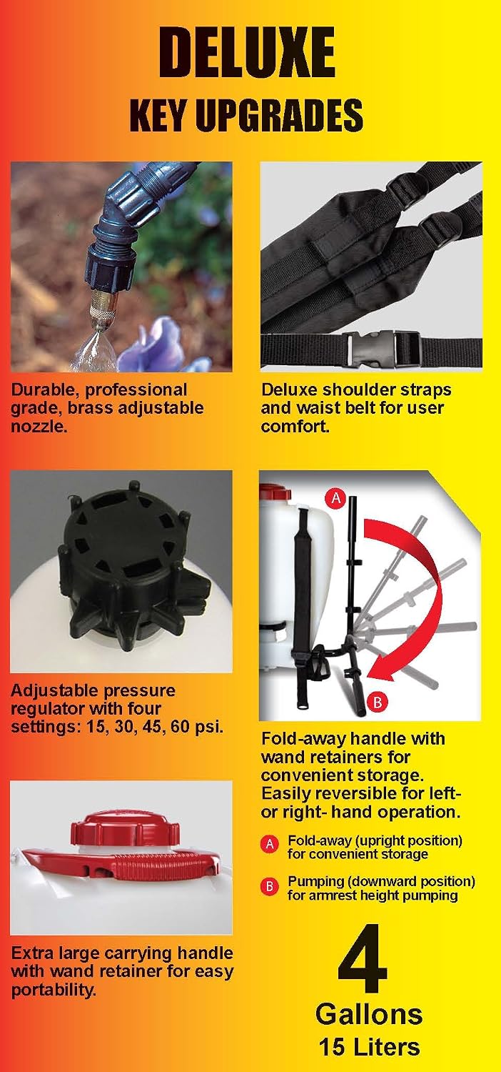 Solo 475-B-DELUXE 4-Gallon Backpack Sprayer
