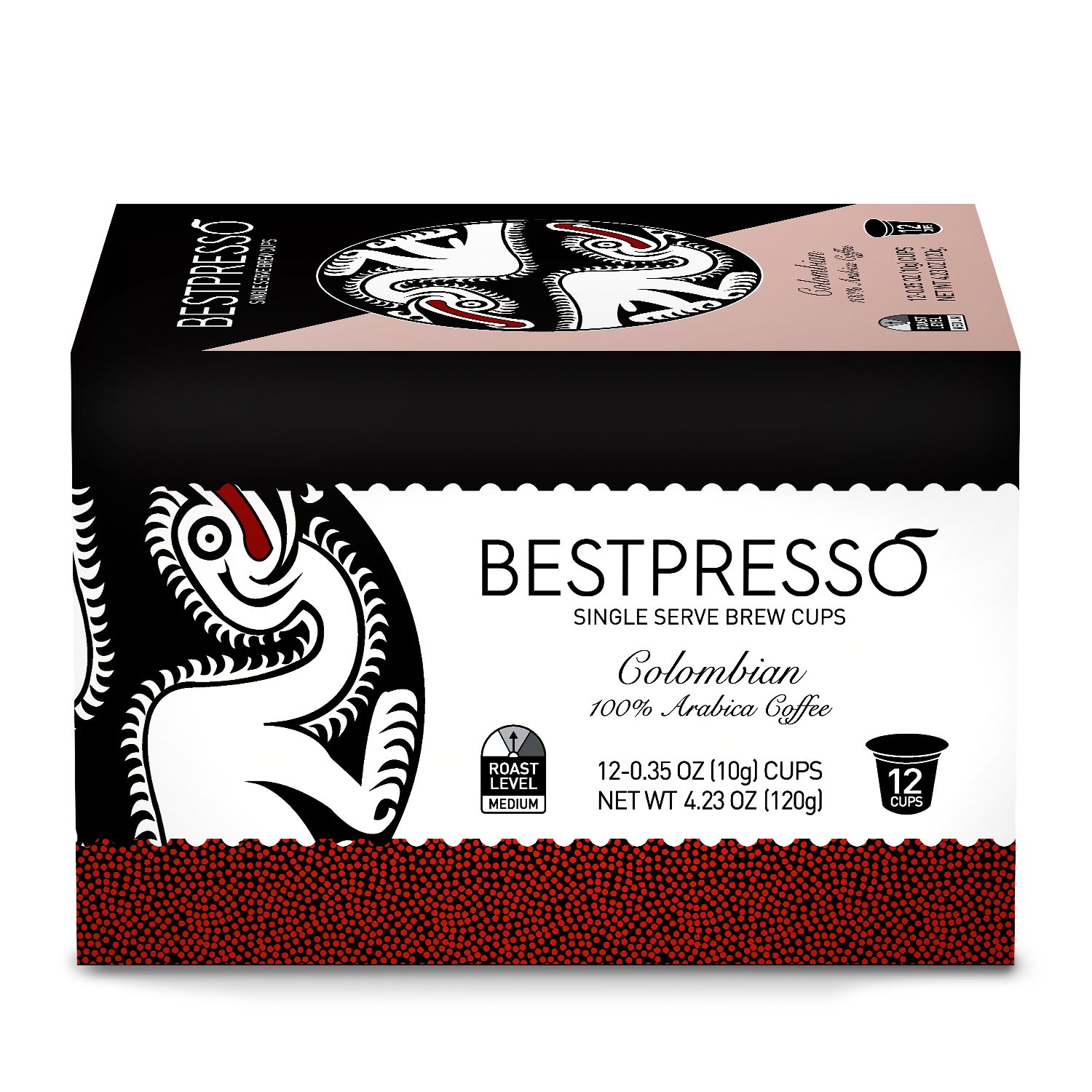 Bestpresso Coffee, Donut Shop Medium Roast Single Serve K-Cup Pods, 96 Count (Compatible With 2.0 Keurig Brewers) 8 Packs Of 12 Cups