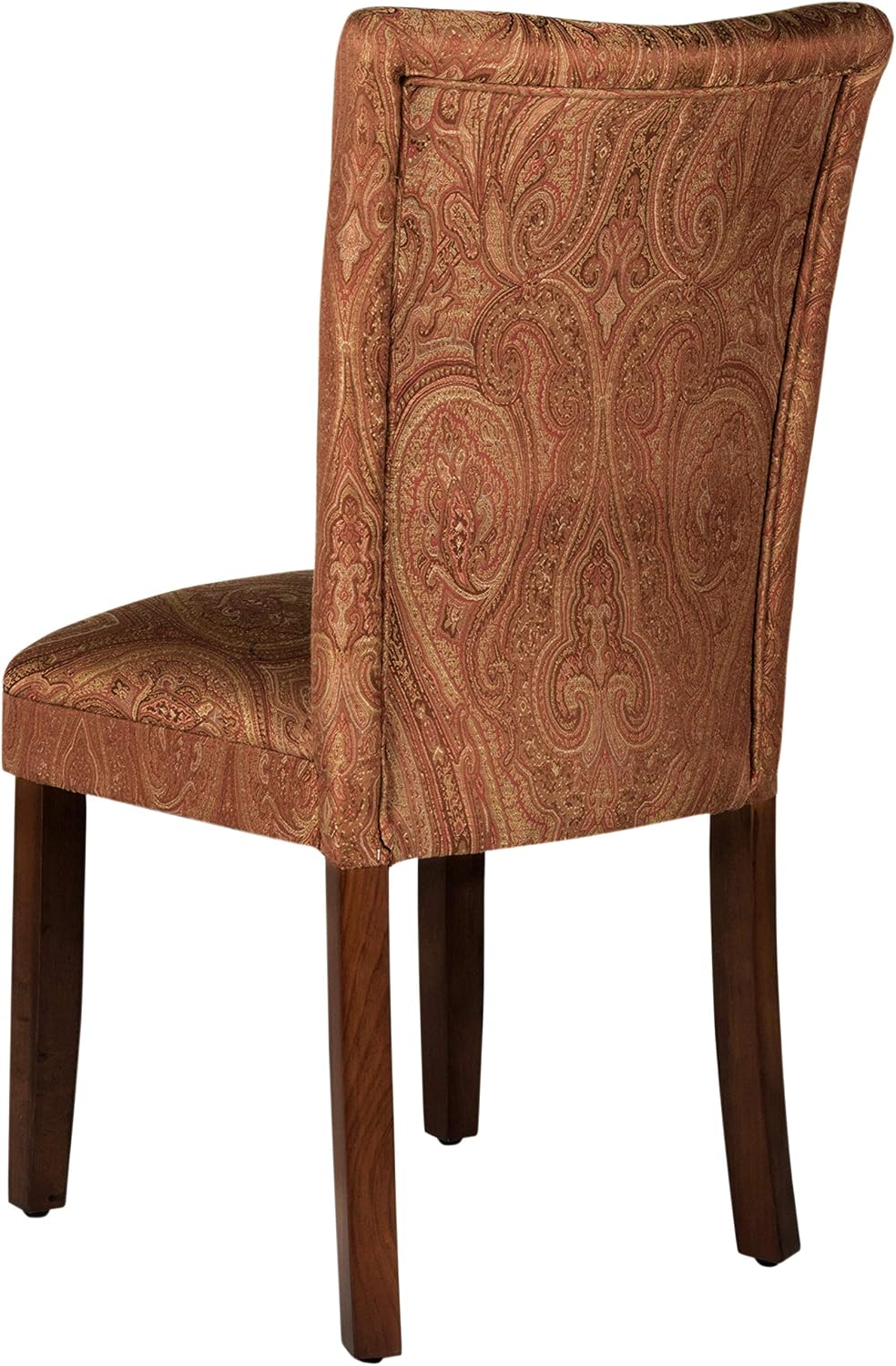 HomePop Parsons Dining Chair - Red & Gold Damask (Single Pack)