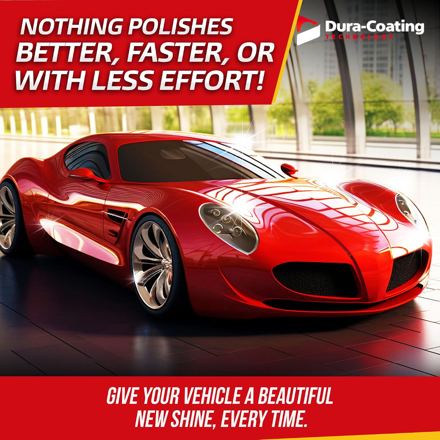 Dura-Coating Total Polish Package - Complete Car Care Polishing Set- 16 oz Blue Premium Metal Polish, Step 1 Compound, Step 2 Final Polish