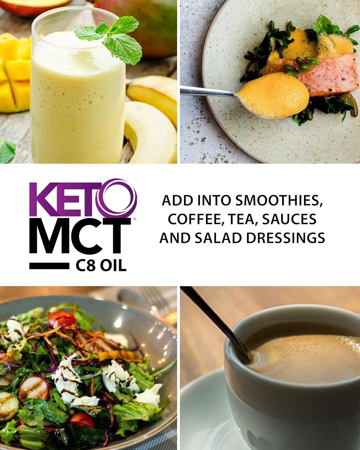 LifeSense C8 MCT Oil, Keto-Friendly, Sourced from Coconut Oil, Clinically Proven to Increase Ketone Production, Optimal Fuel for the Brain and Body