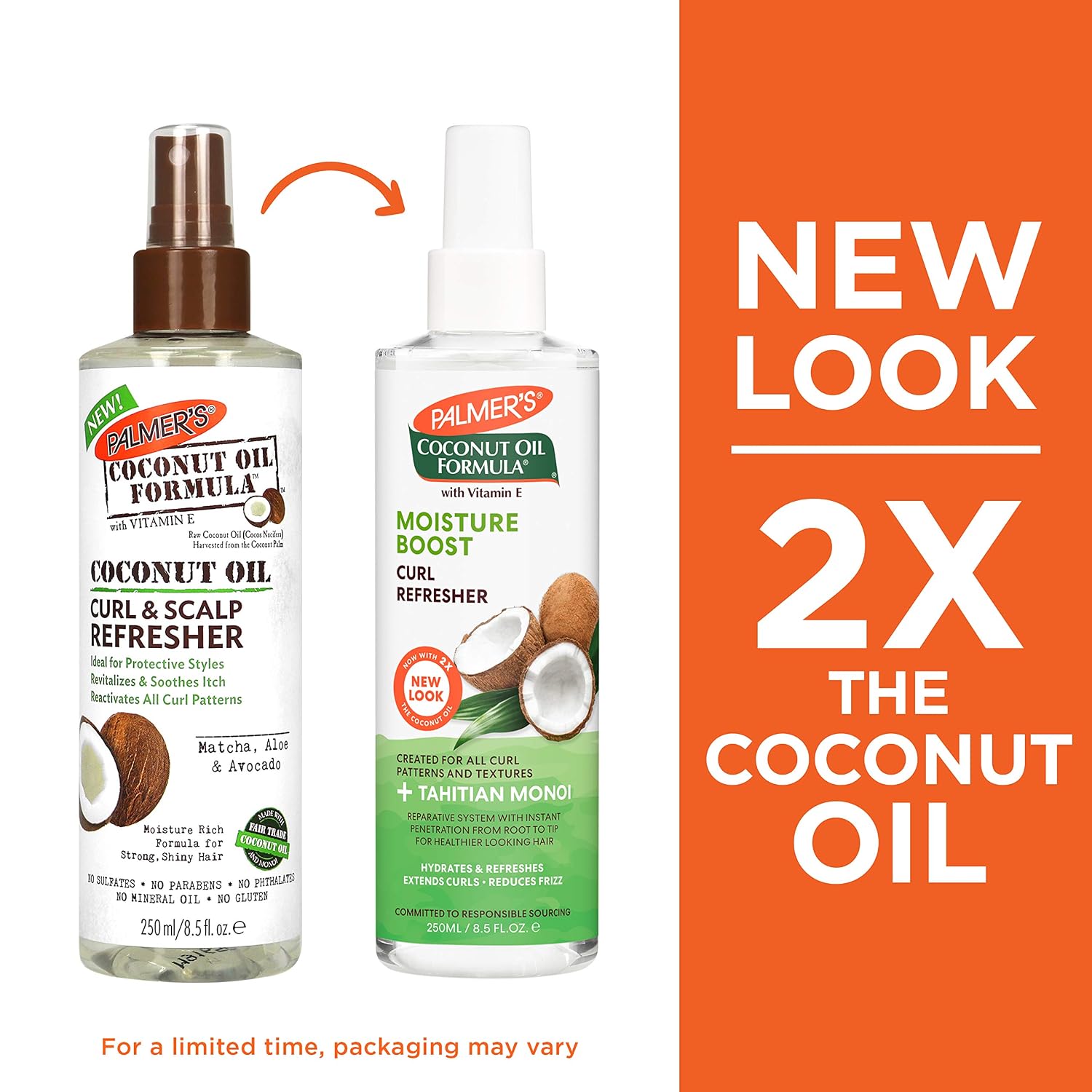 Palmer's Coconut Oil Moisture Boost Curl Refresher Spray (8.5 Ounces)