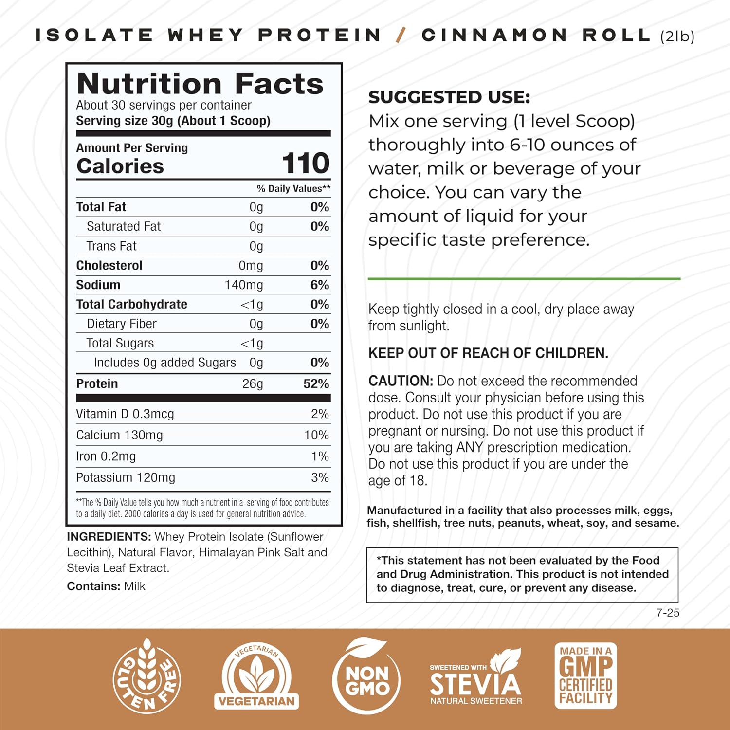 Muscle Feast Grass-Fed Whey Protein Isolate Powder, Chocolate (2lb) | All Natural Hormone Free Pasture Raised, Whey Isolate Protein for Men & Women, Clean, Non-GMO, Delicious Isolate Protein