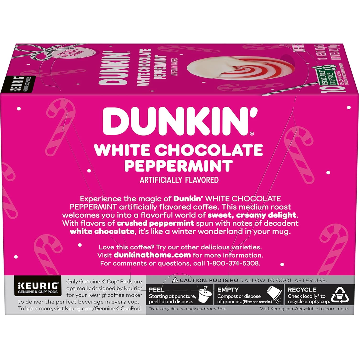 Dunkin’ Pumpkin Spice Artificially Flavored Coffee, 60 Keurig K-Cup Pods | 6 boxes of 10 single serve coffee pods each, Limited edition fall flavor, Made with arabica coffee, SNAP EBT eligible