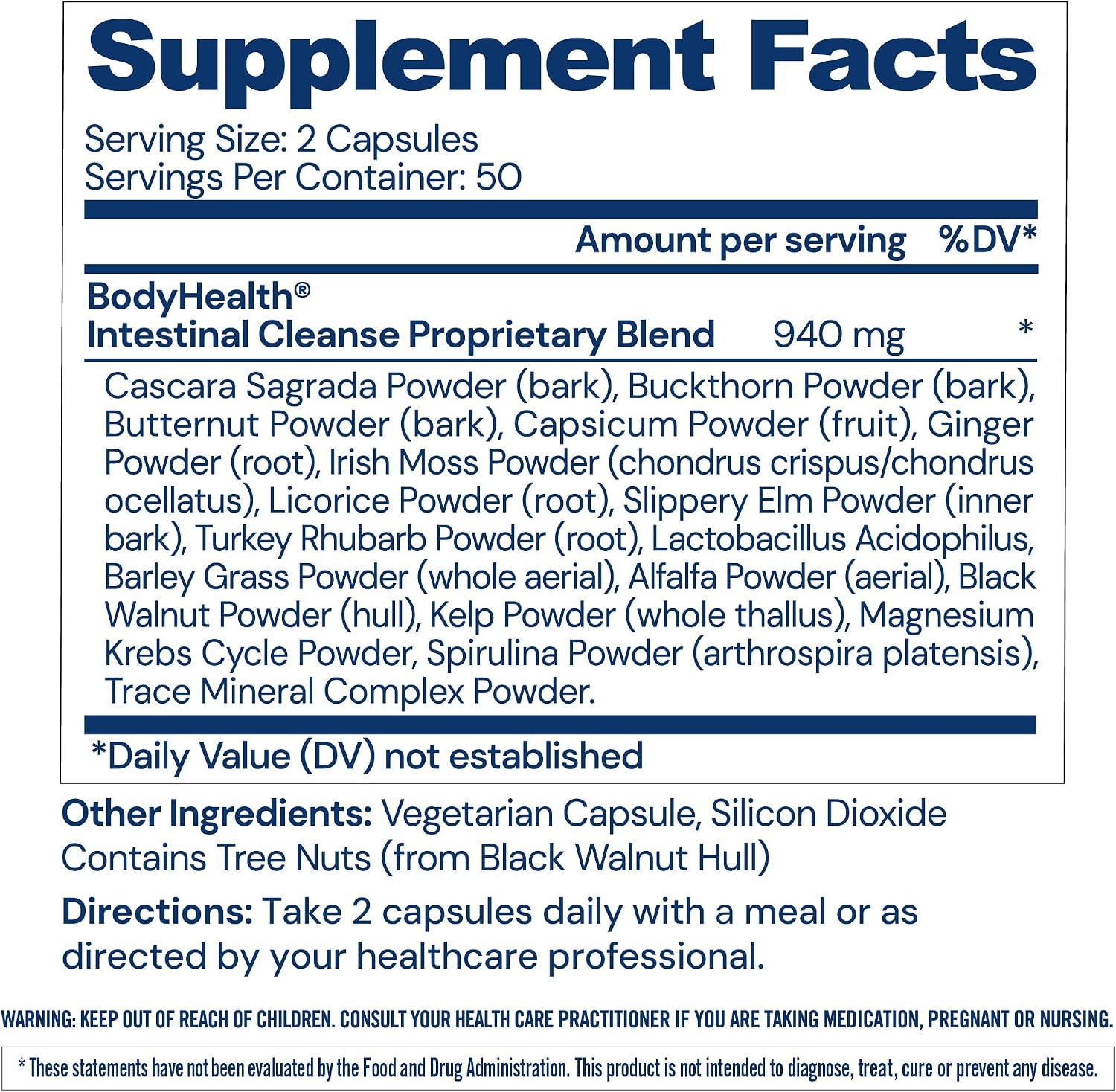 BodyHealth Intestinal Cleanse - Eliminate, Colon Cleanser Detox, Gentle Laxative Pills and Bowel Flush Constipation Relief for Adults