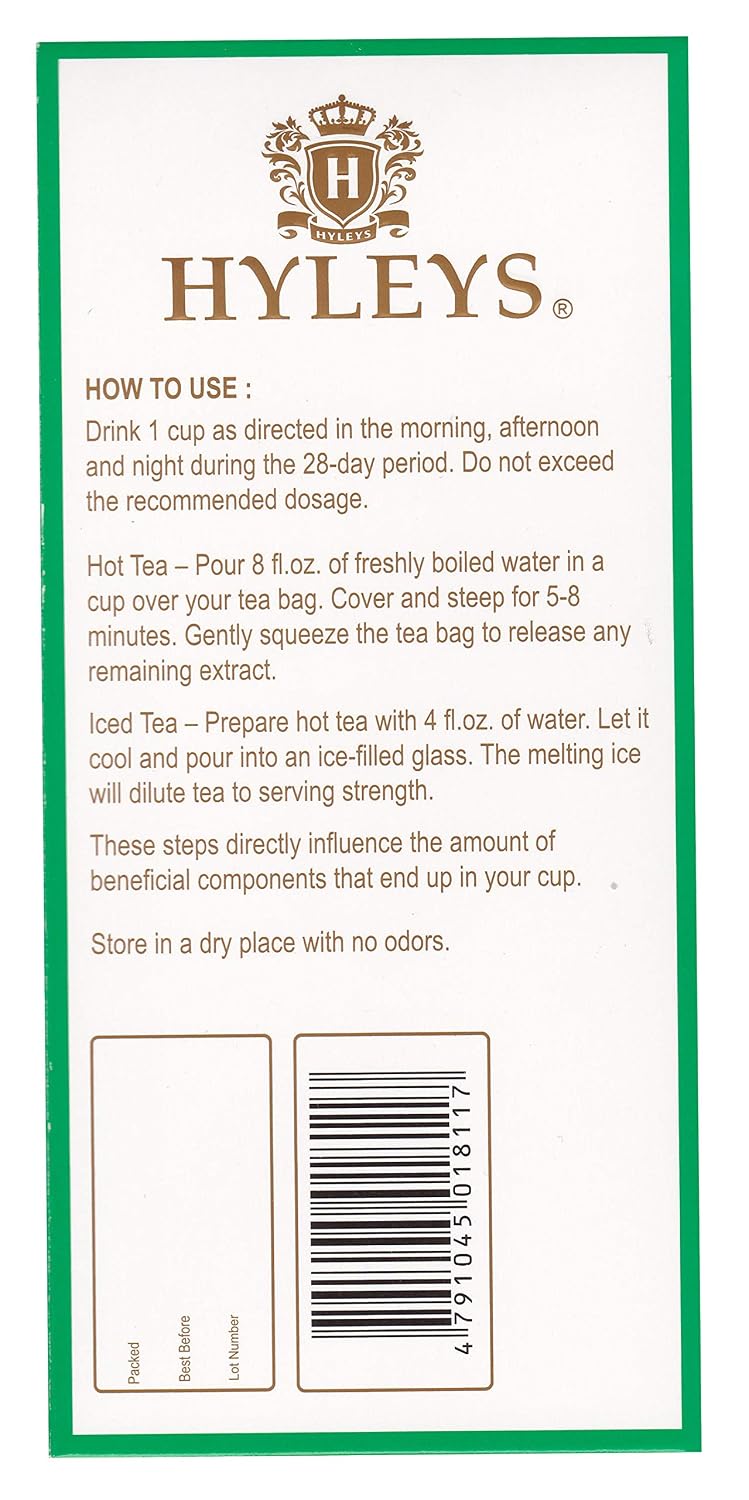 Hyleys 14 Day Weight Loss Tea, Garcinia & Matcha Green Tea, 42 Tea Bags