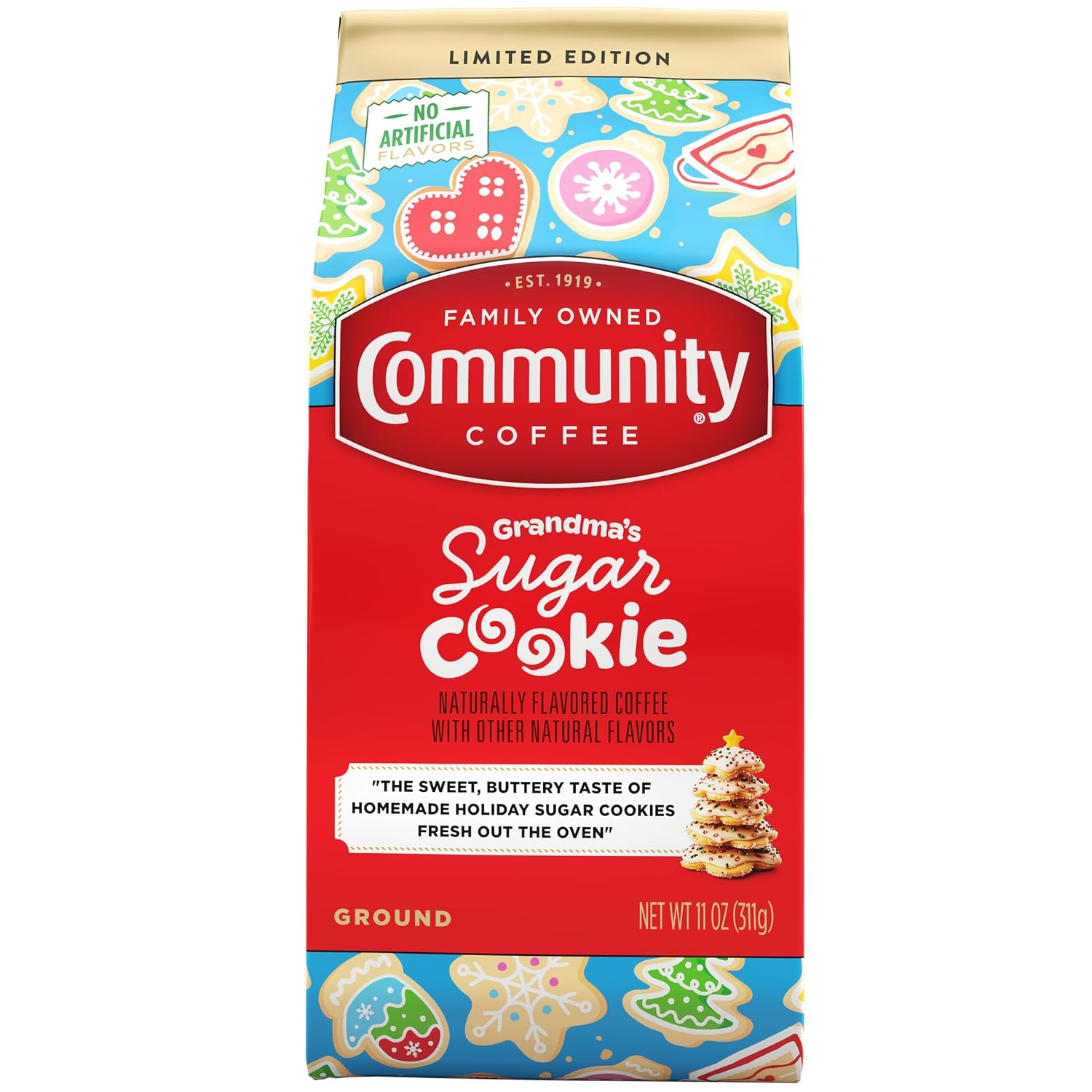 Community Coffee Caramel Cookie Butter Flavored 12 Ounces, Medium Roast Ground Coffee, 12 Ounce Bag (Pack of 1)