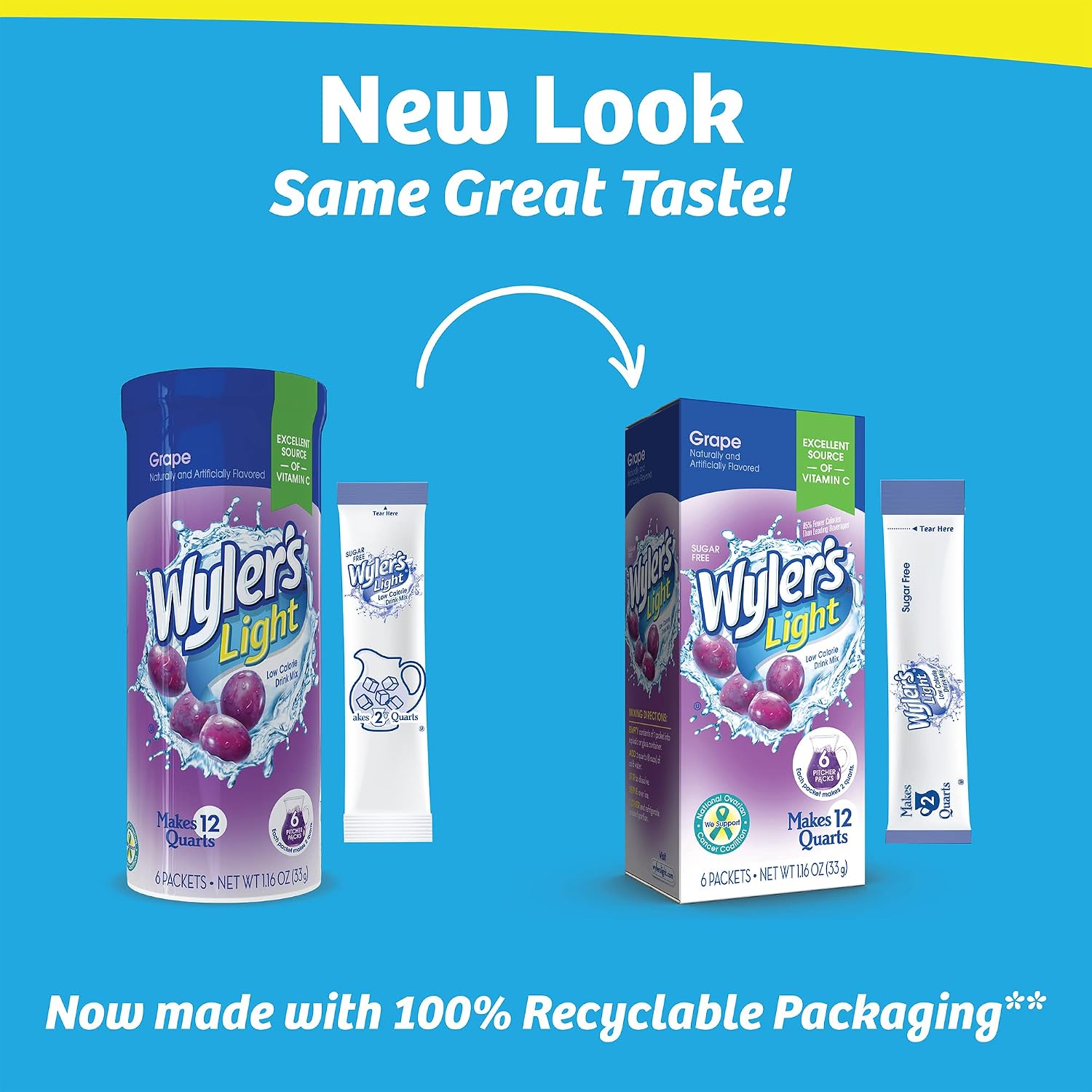 Wyler's Light Pitcher Packs Water Drink Mix, Fruit Punch, 6 Packets