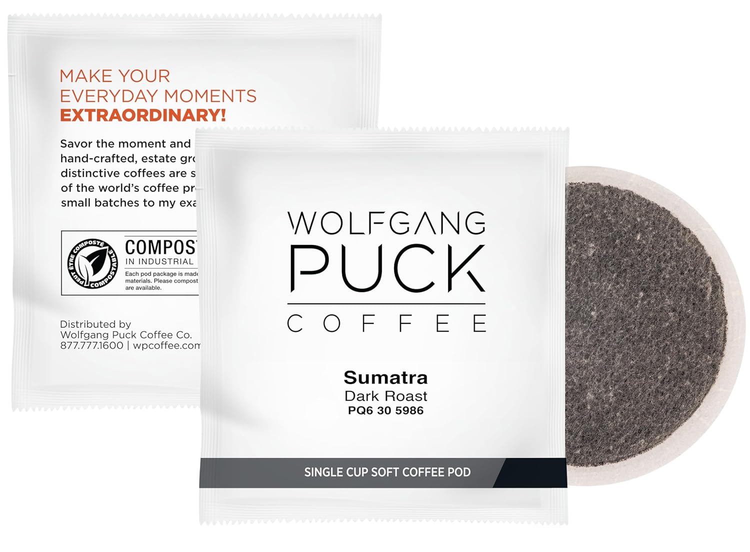 Wolfgang PuckCoffee, Caramel Cream, 9.5 Gram Soft Pods, 18 Count (Pack of 1)
