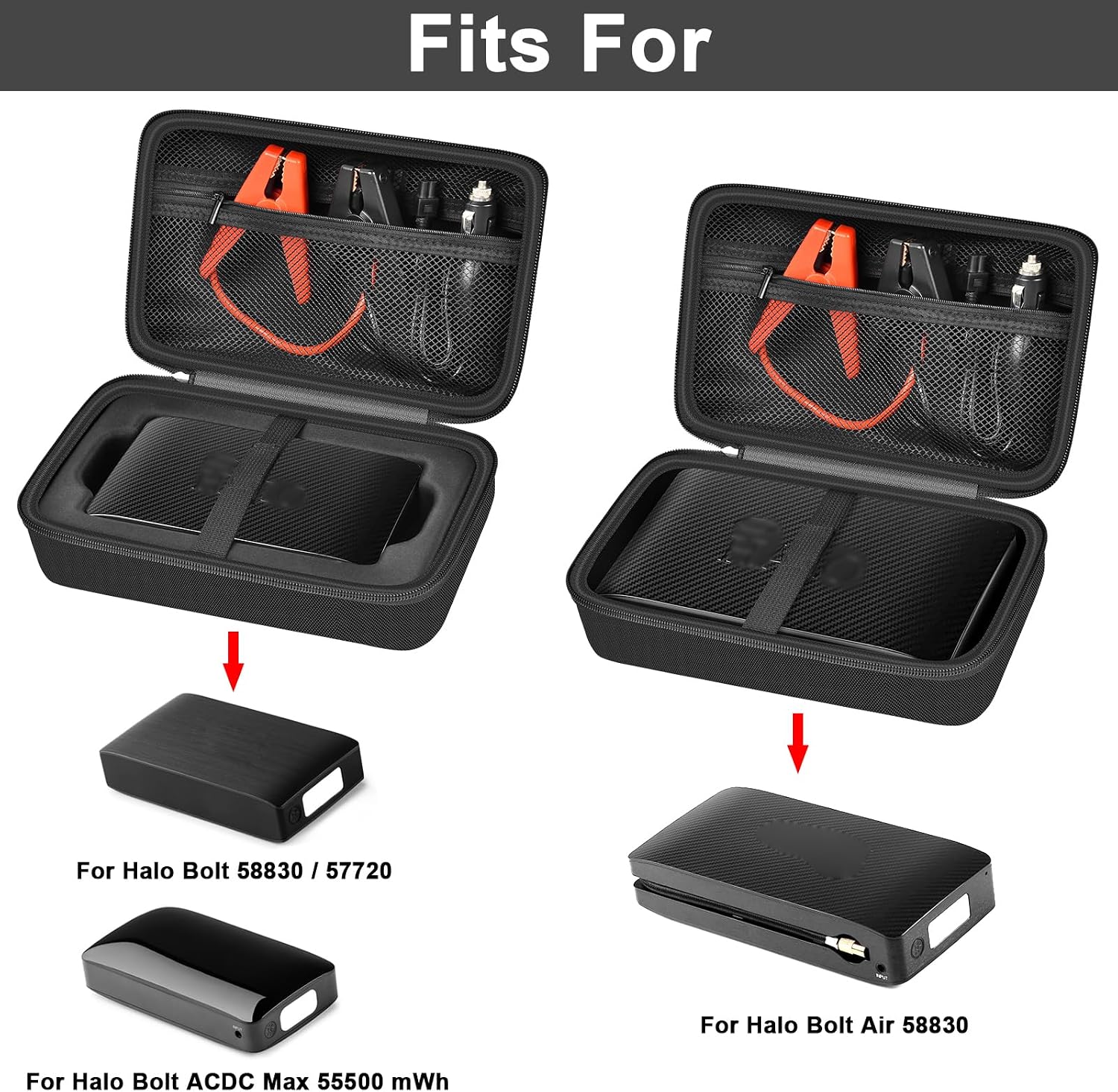 casmilee Case Compatible with Anker 737/735/ 736/717 USB-C Portable Charger Power Bank Case for Halo Bolt 58830/57720/ Air 58830/ ACDC Max 55500 mWh