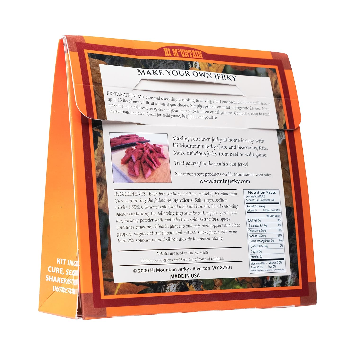 Hi Mountain HUNTERS BLEND Jerky Seasoning and Cure Kit | Beef & Venison | Savory hunter-style flavor, perfect jerky seasoning for deer, elk