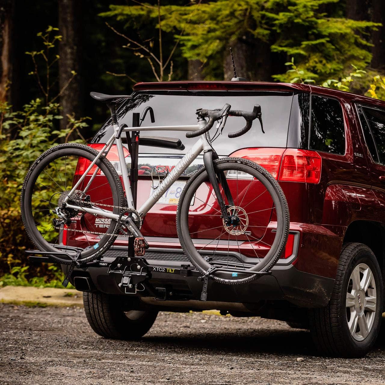 Swagman XTC2 Hitch Mount Bike Rack – Platform Carrier for 2 Bikes, Ratcheting Hook System, Compact Clam-Shell Folding Design | Platform Carrier for 2 Bikes, Ratcheting Hook System, Compact Clam-Shell Folding Design, 1-1/4" or 2" Hitch Receiver