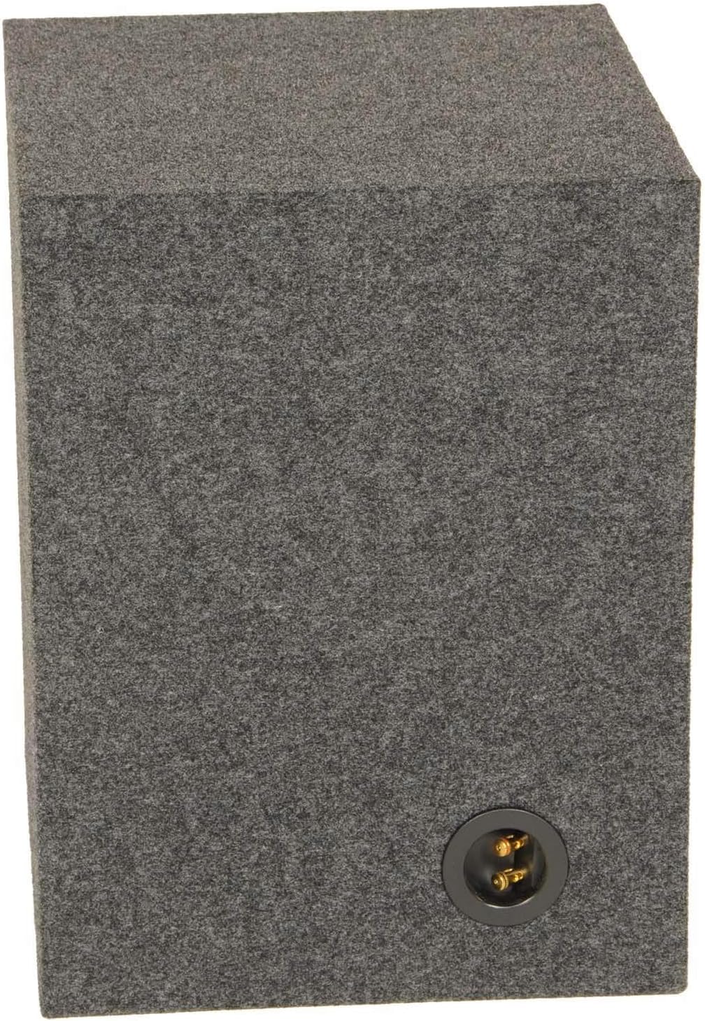 QPower QBOMB Single 12-Inch Speaker Box – Side-Ported Design with Black Bed Liner – Compatible with Kicker L7 Subwoofer