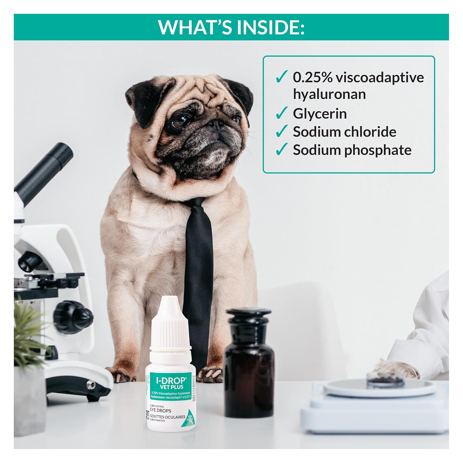I-DROP Vet Plus Dog Eye Drops, 0.25% Hyaluronan, Seasonal Dry Eye