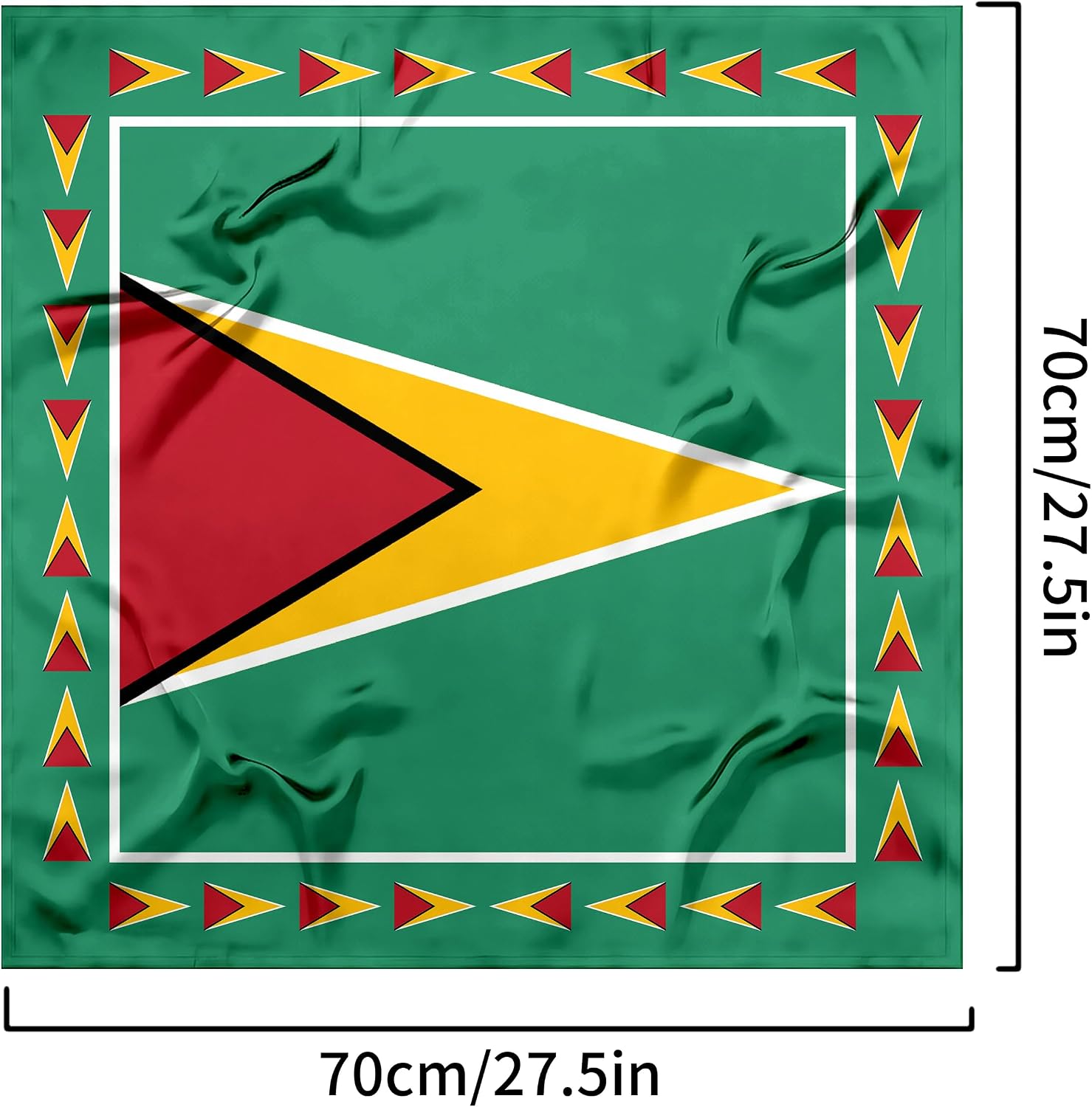 Fashion Bandana Women,Flag Silk Scarf,27.5x27.5 Large Square bandanas,Satin Hair for Sleeping,Travel,for Gift