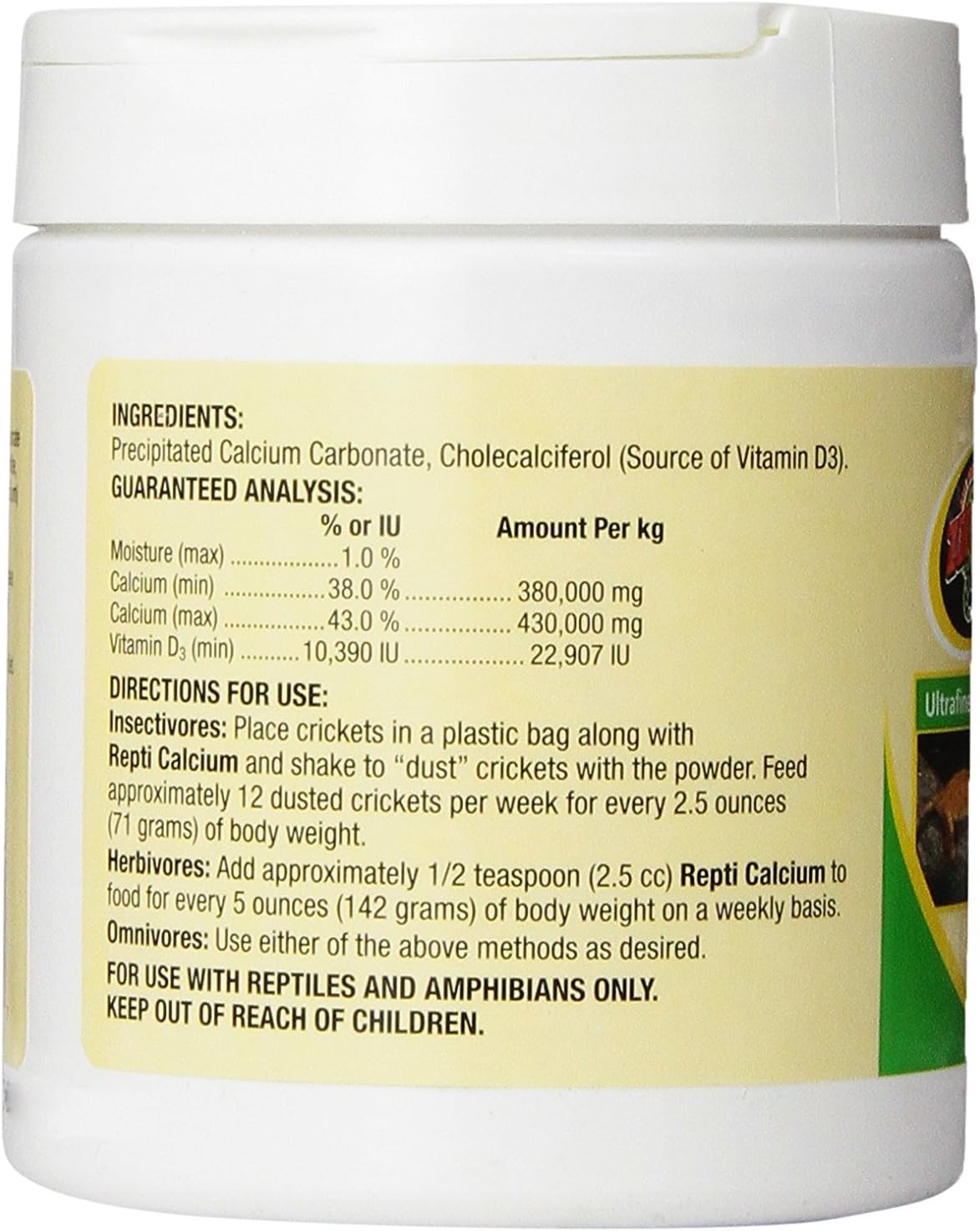 Zoo Med Reptile Calcium with Vitamin D3, 8-Ounce