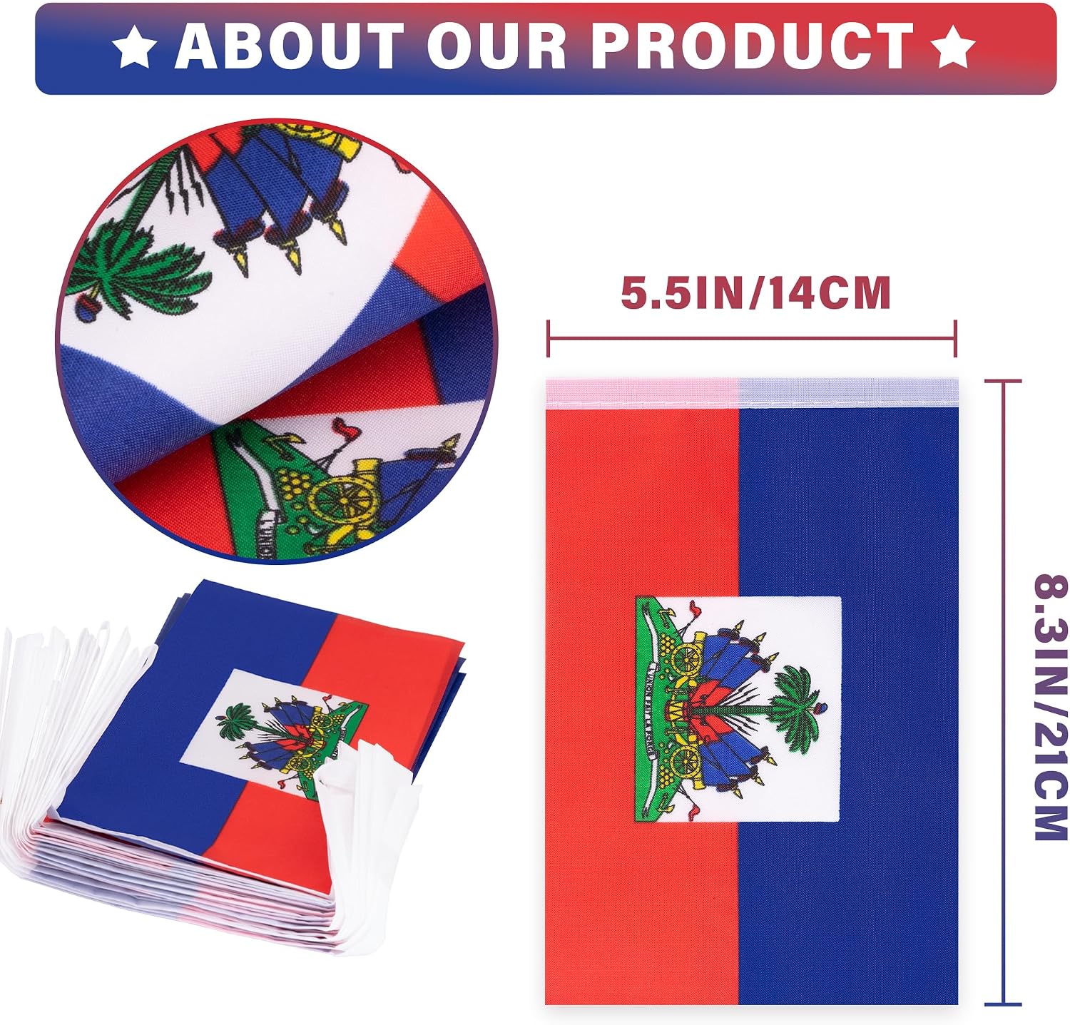 Nicaragua String Flag Pennant Banner, Small Mini Nicaraguan Flags Bunting Banner, National Country Decoration for School, Party, Sports Events, Patriotic Festival, 33 Feet 30 Flags