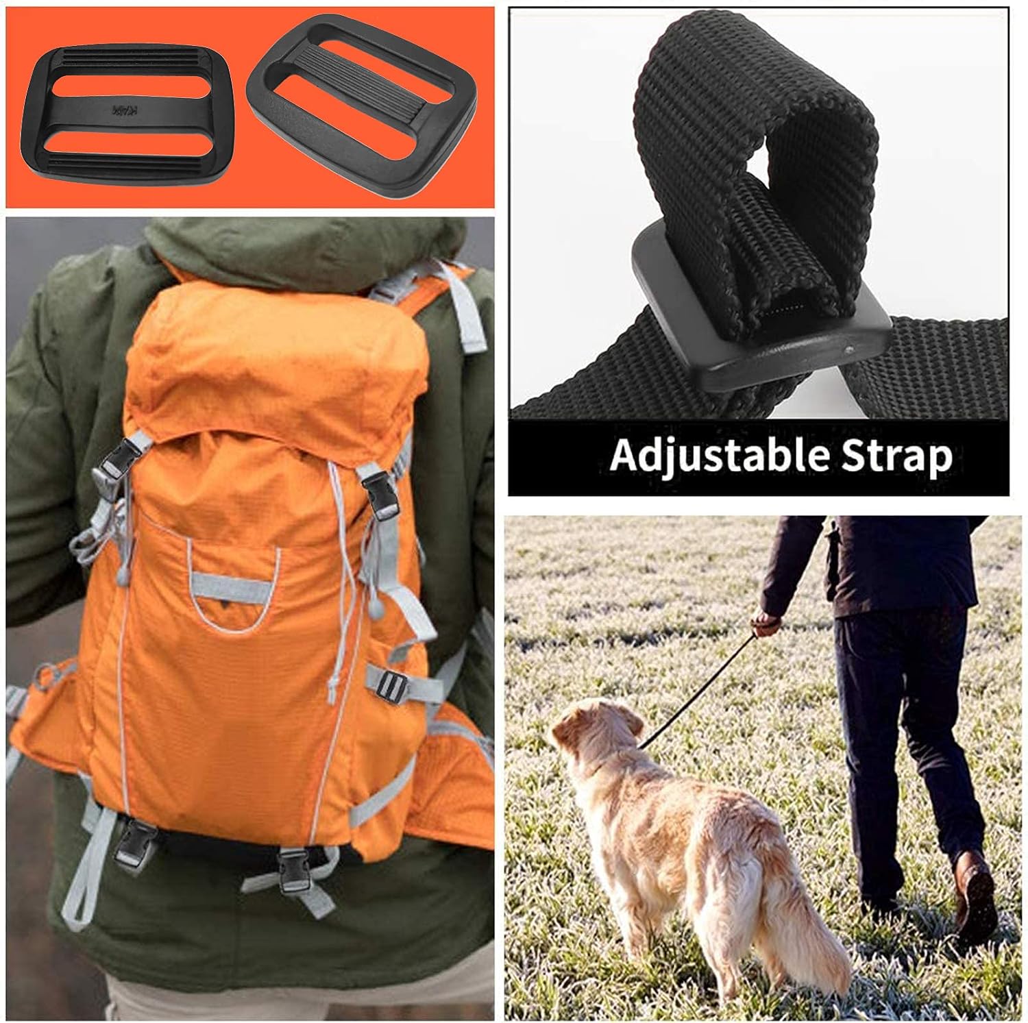 Buckle 1" Wide Inside, Quick Side Release Buckle for 1 inch/25mm Webbing Straps