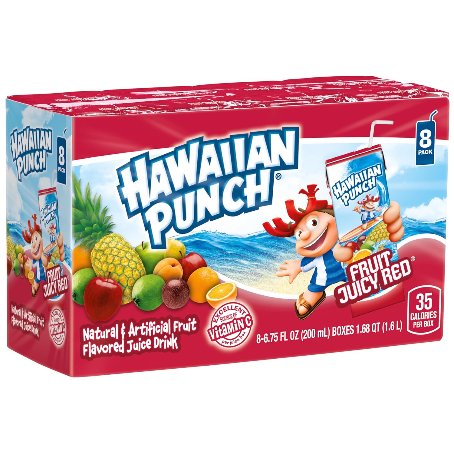 Hawaiian Punch Polar Blast Fruit Juice Drink, 10 Fl Oz Bottles, 24 Count (4 Packs Of 6), Ready-to-drink, On-the-go, Caffeine-free, Carbonation-free, Gluten-free, Excellent Source Of Vitamin C