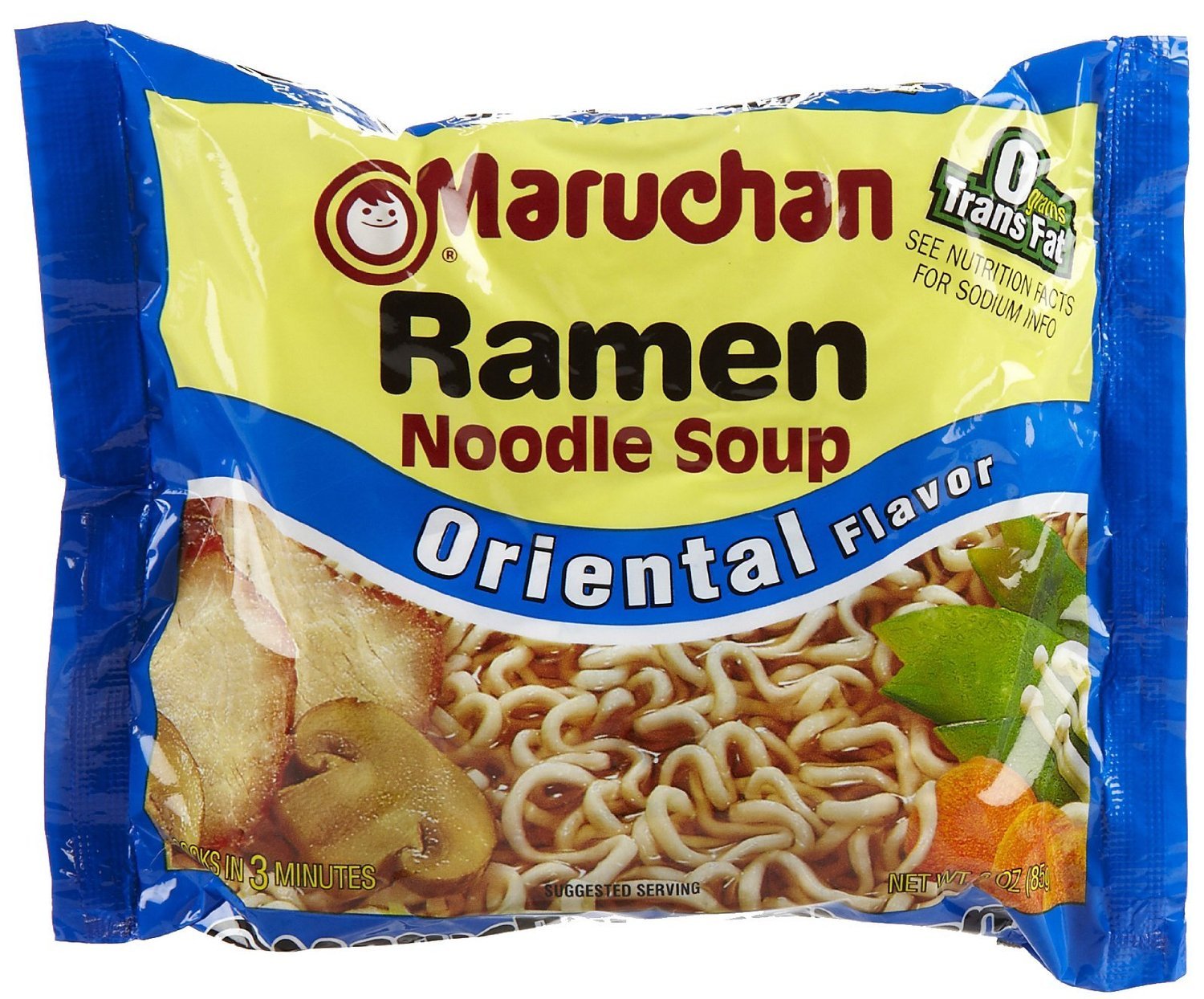 Nissin TOP Ramen Noodle Soup ORIENTAL Flavor with Og Trans FAT for Best in Ramen Instant Noddle Soup- 24 Pack of 3 Oz Bags