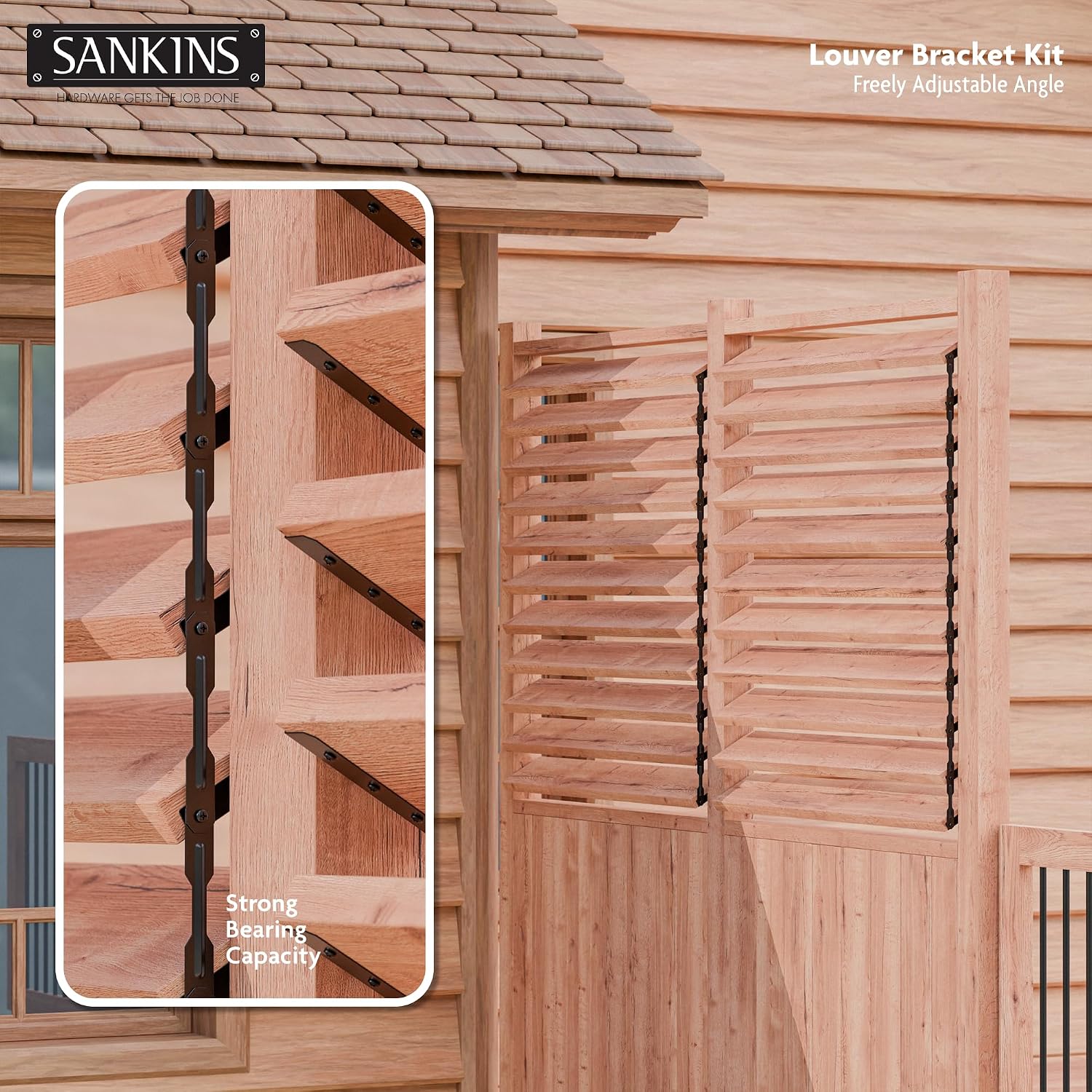 Deck Sunblind System Window Louver Kit, Louver Bracket Kit Sunblind System Pergola Brackets