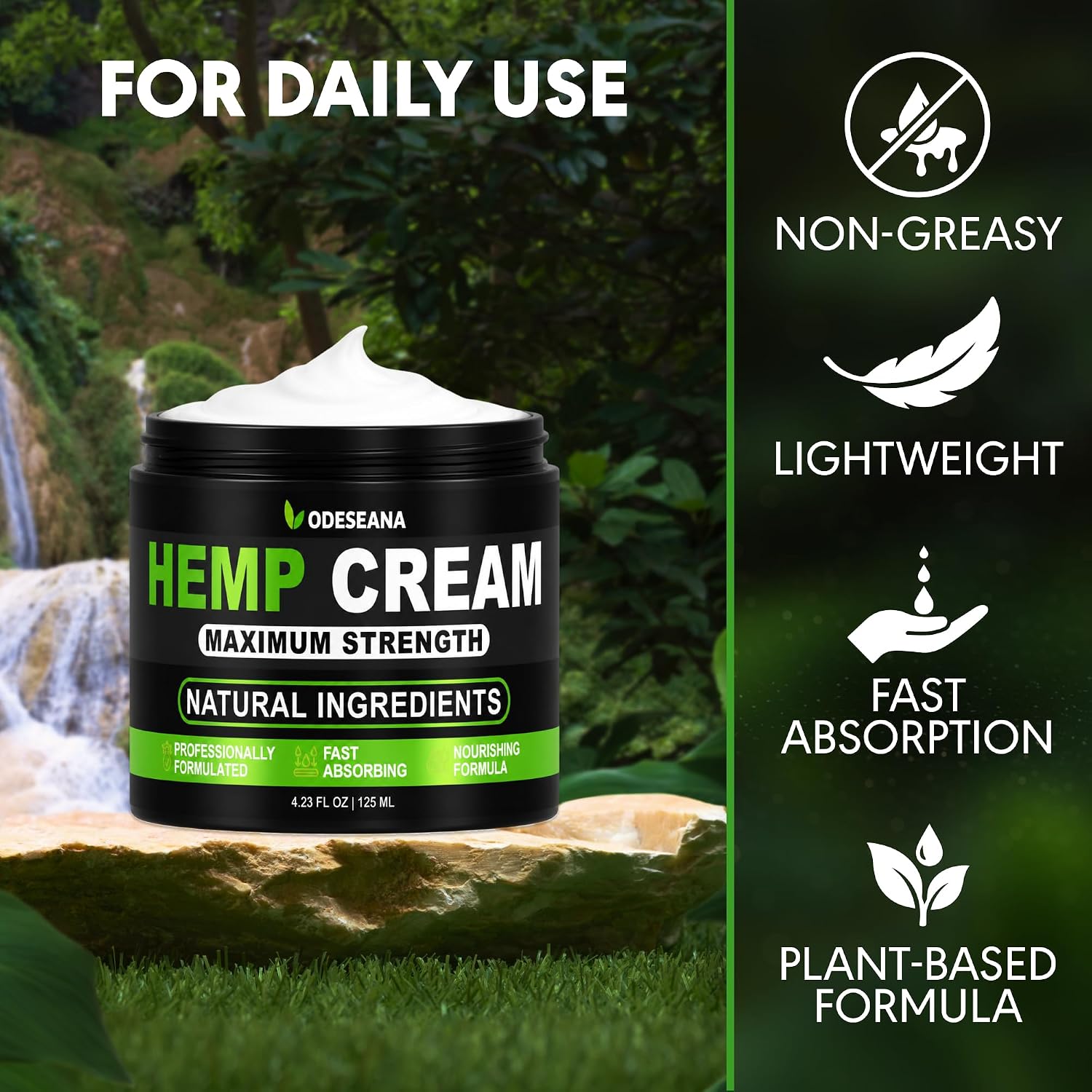 Hemp Cream with Arnica, Hemp Oil, MSM - 2 Pack - Maximum Strength Skin Care