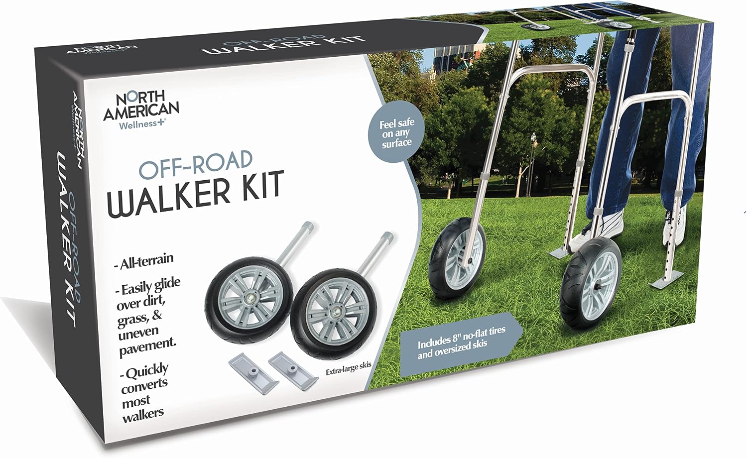 Jobar International Off-Road Large Walker Wheels, One Color, 4 Piece Set, 1 Count
