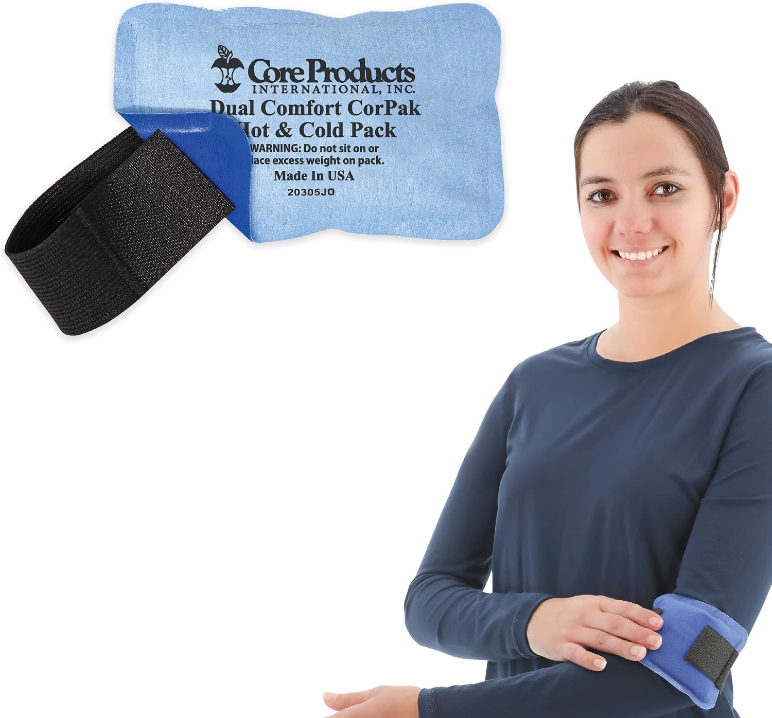Reusable Hot & Cold Therapy Pack for Pain Relief and Injuries, Large | Provides versatile hot or cold therapy to help relieve muscle aches, joint pain, swelling, and stiffness.