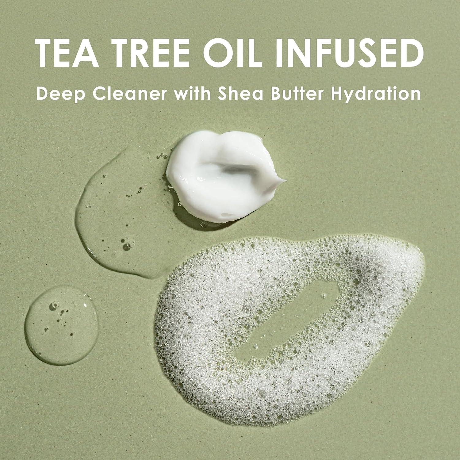 EYEECO Gentle Tea Tree Oil Eyelid & Facial Cleanser, 6 oz | Non-Irritating Foaming Eyelid Cleanser & Face Wash with Tea Tree, Chamomile & Shea Butter