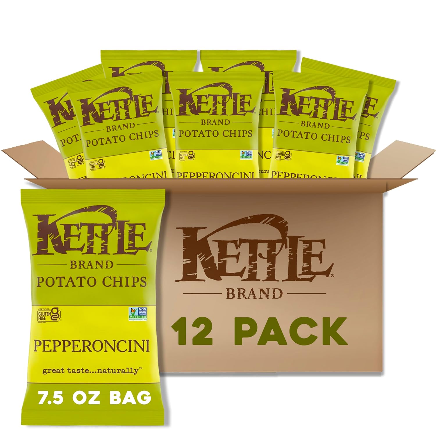 Kettle Foods Chip Potato Nat Jalapeno, 5 oz