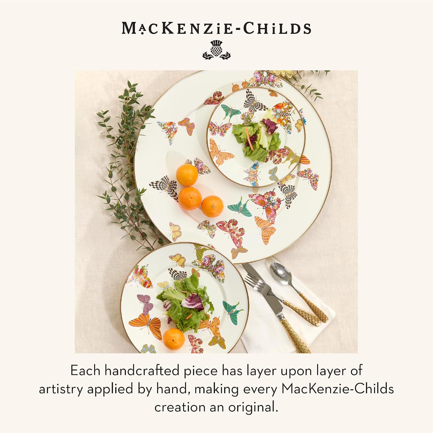 MACKENZIE-CHILDS Enamel Canister, Small, Wild Rose Brown | Hand-applied design, made from enameled steel, versatile kitchen storage container for flour and sugar, 38-ounce capacity