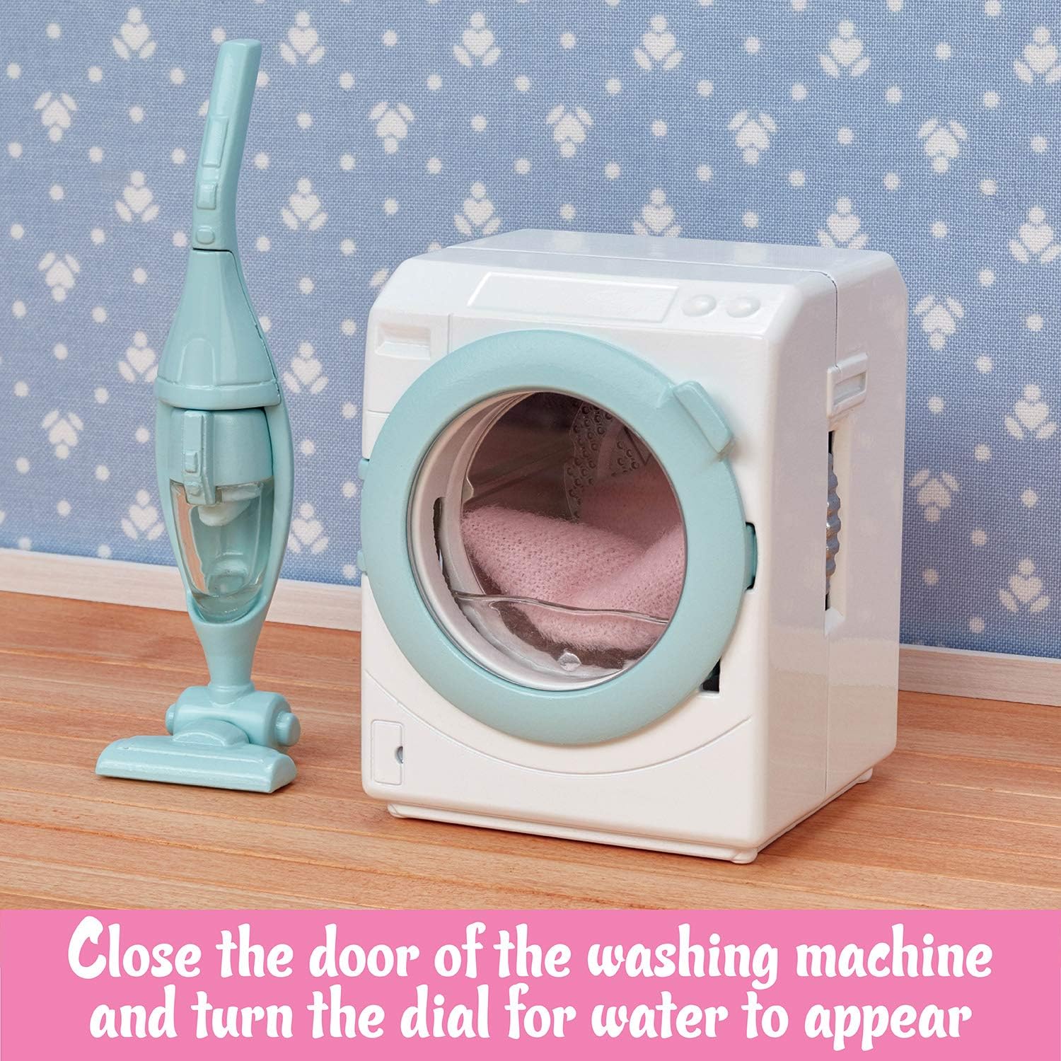 Calico Critters - Laundry & Vacuum Cleaner Set - Dollhouse Furniture &