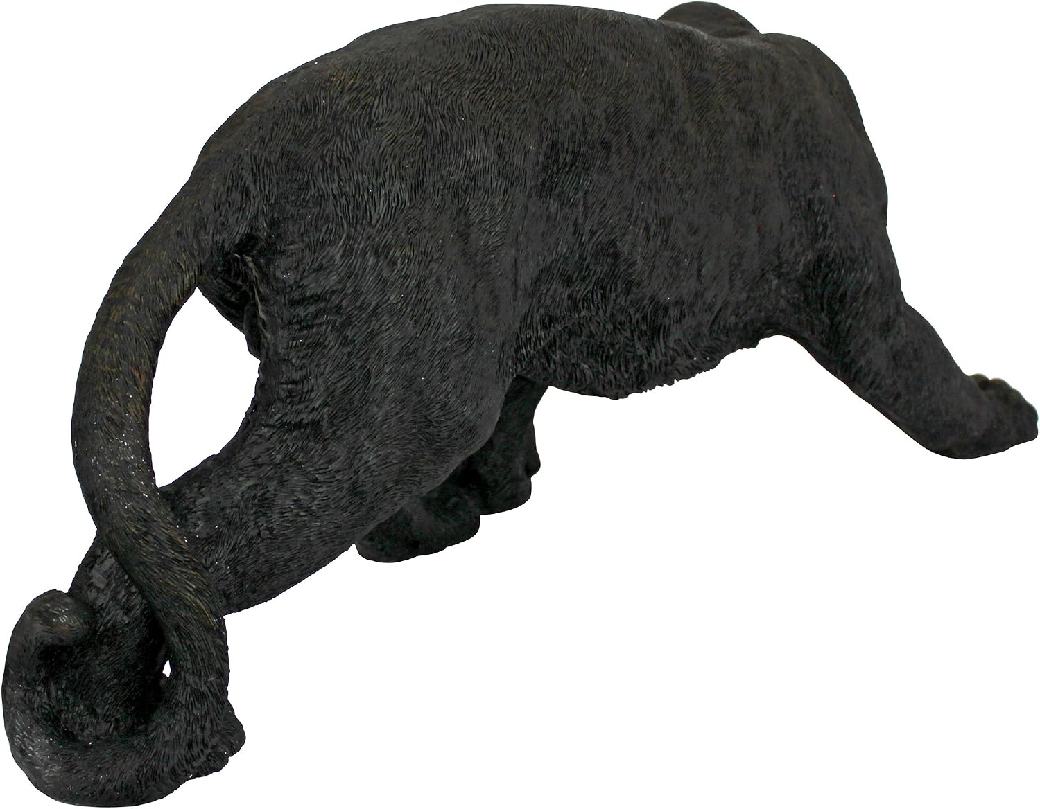 Design Toscano Shadowed Predator Black Panther Garden Statue, Medium 26 Inch, Polyresin, Black