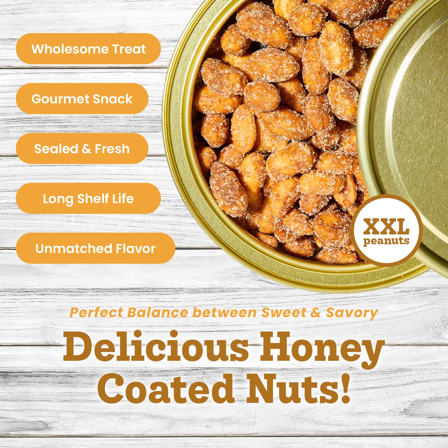 Hubs Peanuts Premium Salted Virginia Nuts, Non-GMO, Gluten Free Healthy Snacks - Irresistible Crunch & Flavored Peanuts - Made from Premium Ingredients - Vacuum-Sealed Tin - 2 Packs of 40 oz Cans