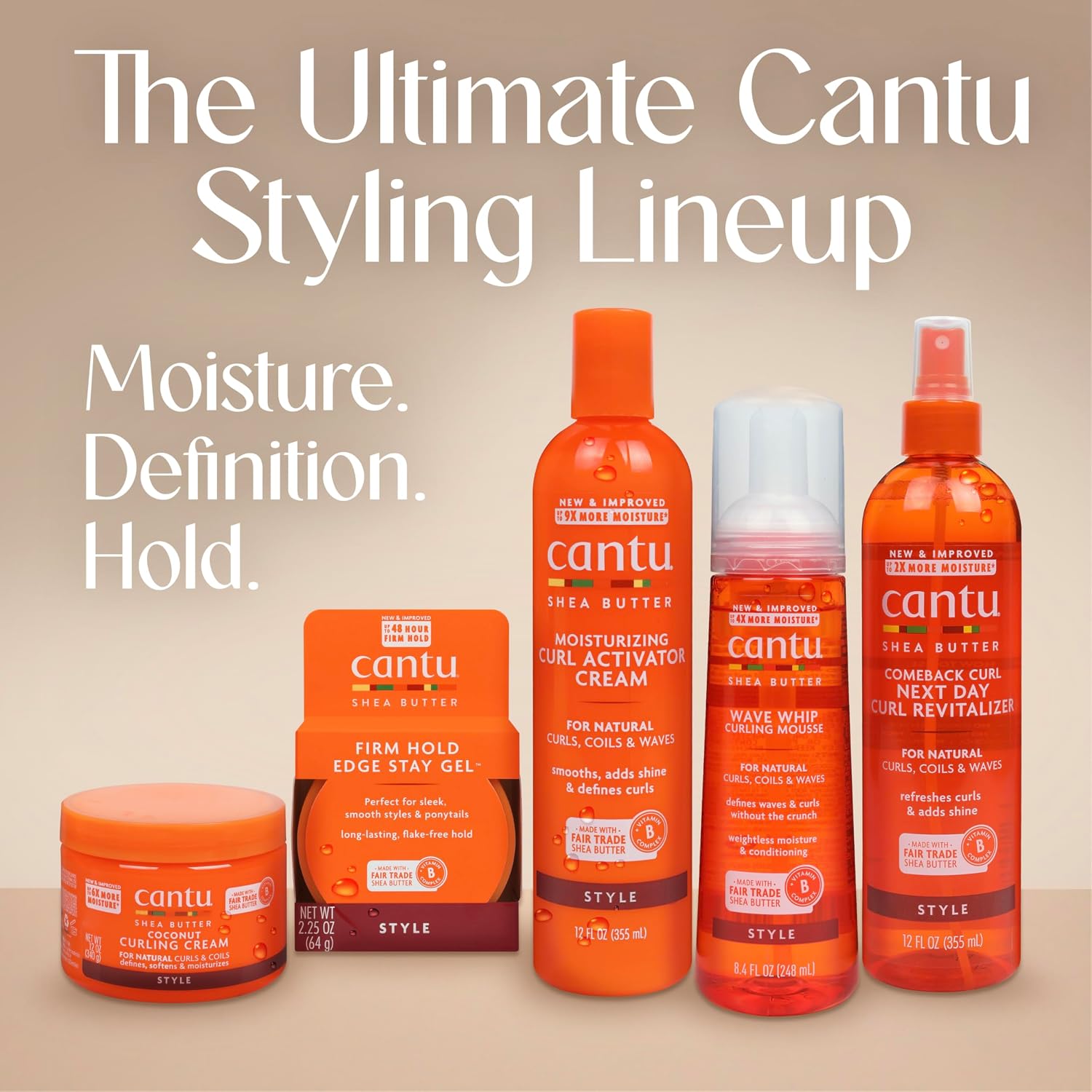 Cantu Natural Hair Styling Gel Stay Extreme Hold Tube, 8 Oz