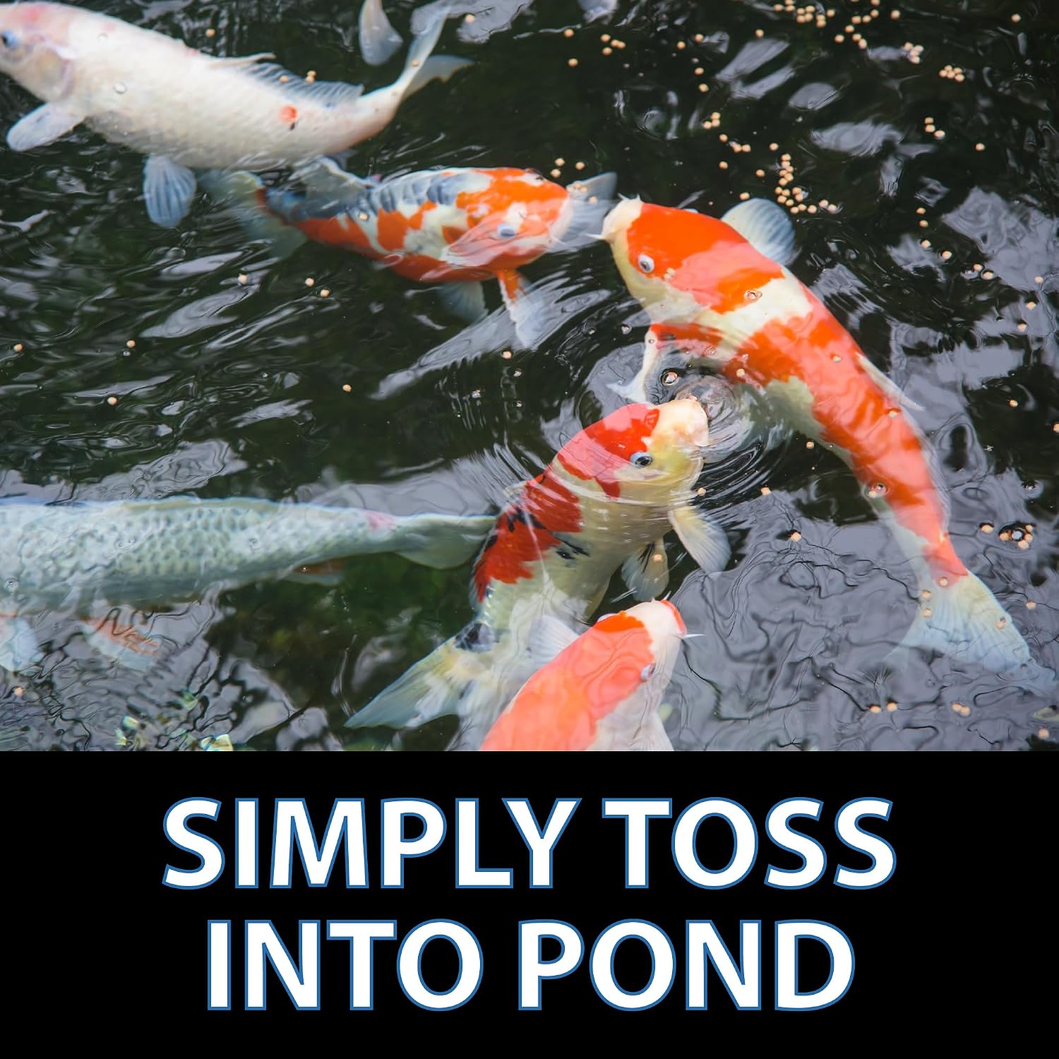 CrystalClear Staple Pond Fish Food for Koi & Goldfish, 8.8 Pound Bucket | Protein packed floating pellets for summer nutrition with easy digestion to support healthy growth and vitality