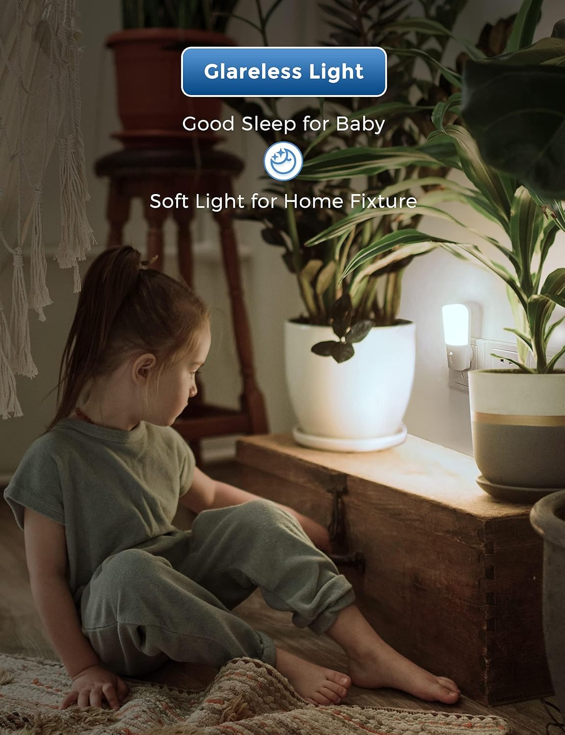 LOHAS-LED Plug in Night Light, Dimmable LED Night Lights Dusk to Dawn 2Pack