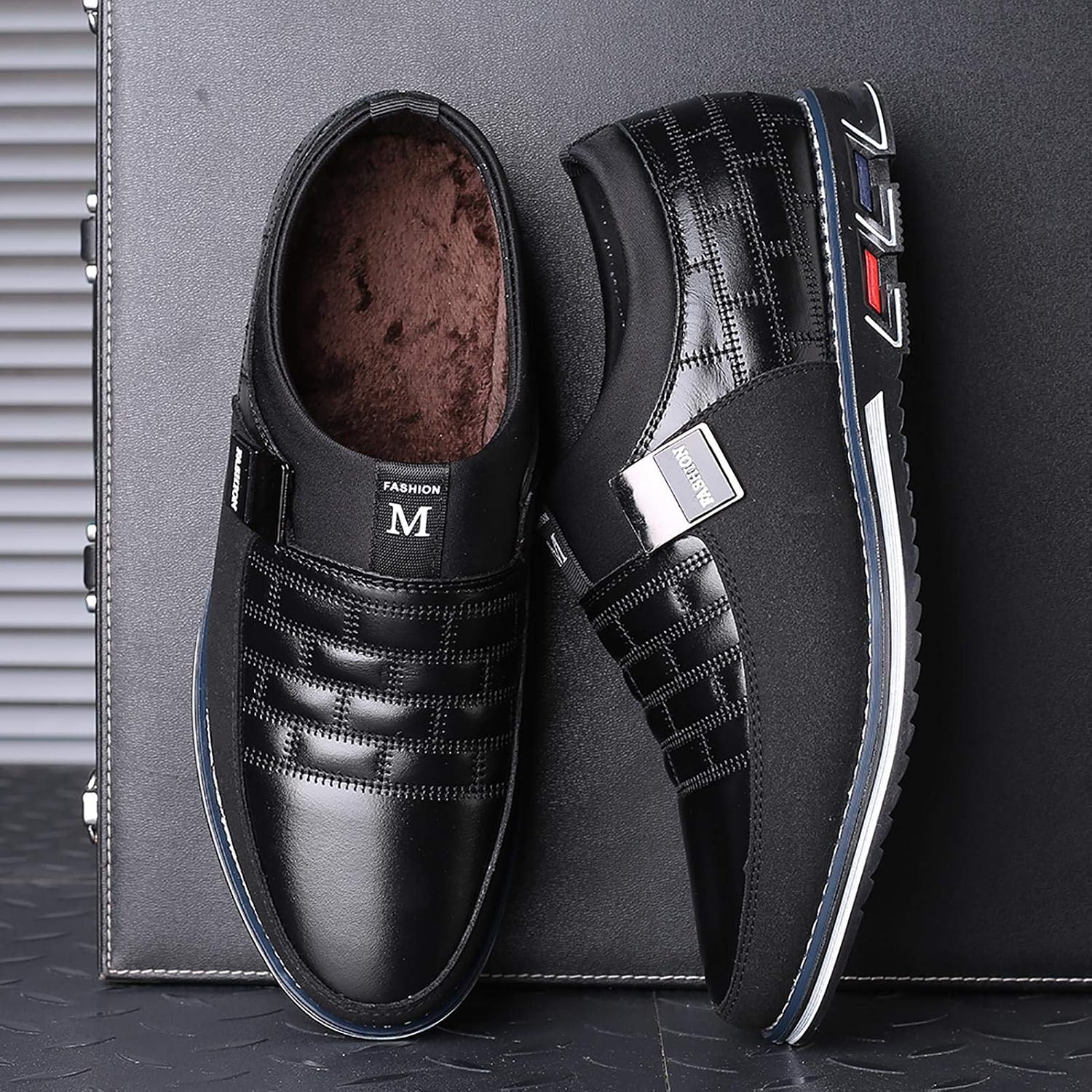 COSIDRAM Mens Casual Shoes Dress Sneakers Loafers Comfort Walking Shoes | Lightweight slip-on for hassle-free wear. Cloud-like comfort, sock-friendly fit for daily & semi-formal occasions.