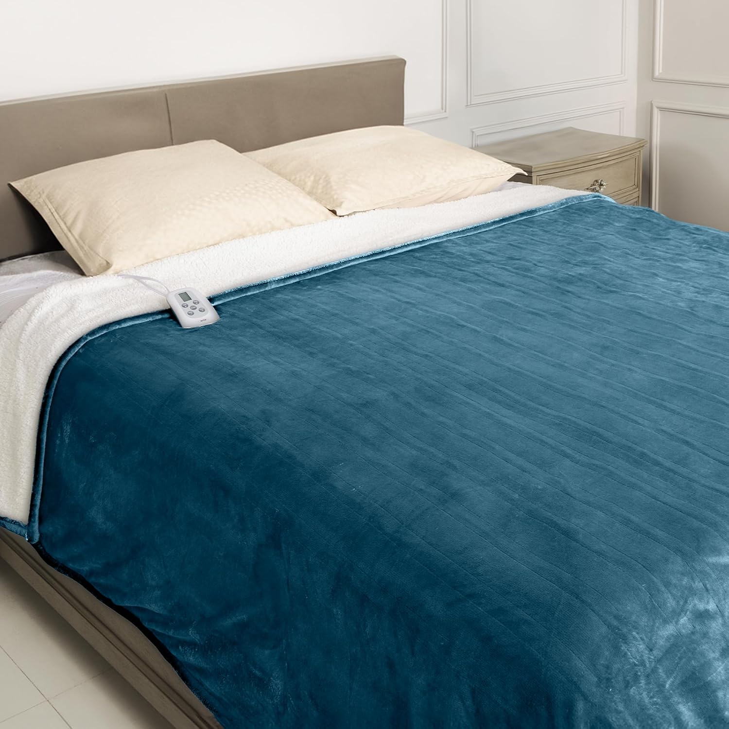 HEYNEMO Electric Blanket King Size with Dual Control