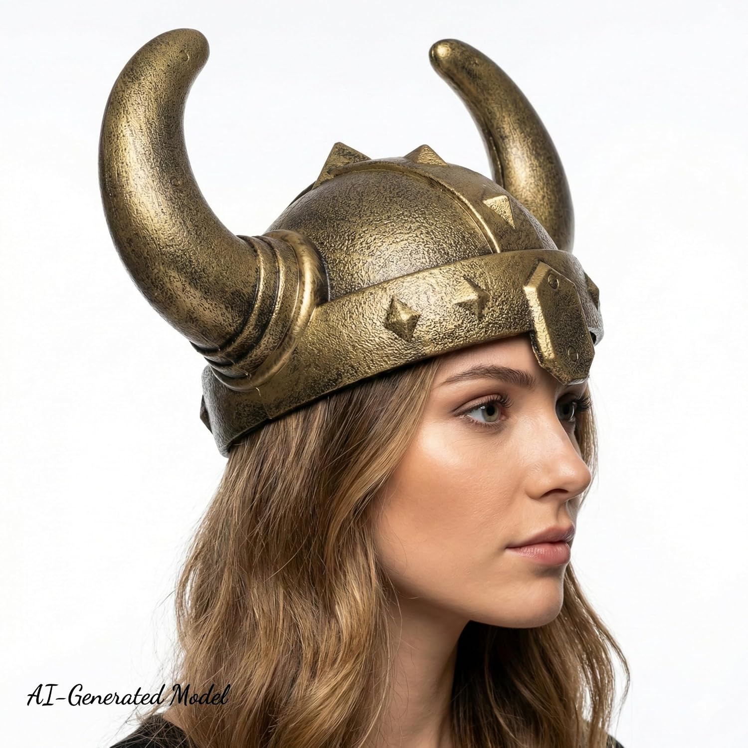 LOOYAR Vikings Medieval Costume Helmet - Horned Berserker Soldier Warrior Viking Age Hat Sallet Adult Toy for Battle Play Halloween Cosplay LARP