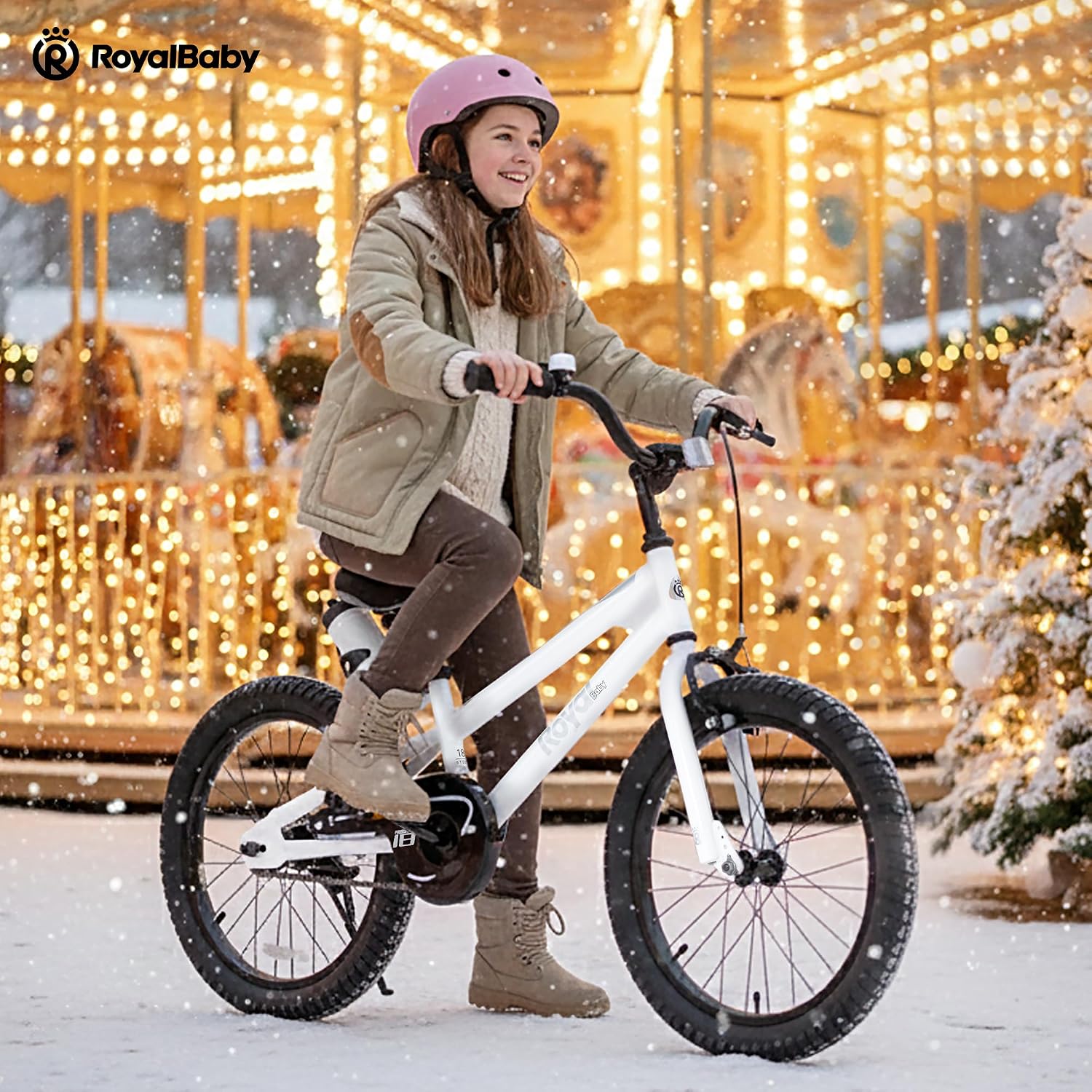 RoyalBaby Freestyle Kids Bike 12 14 16 Inch with Training Wheels, 18 Inch with Kickstand, Bicycle for Ages 3-10 Years Boys Girls