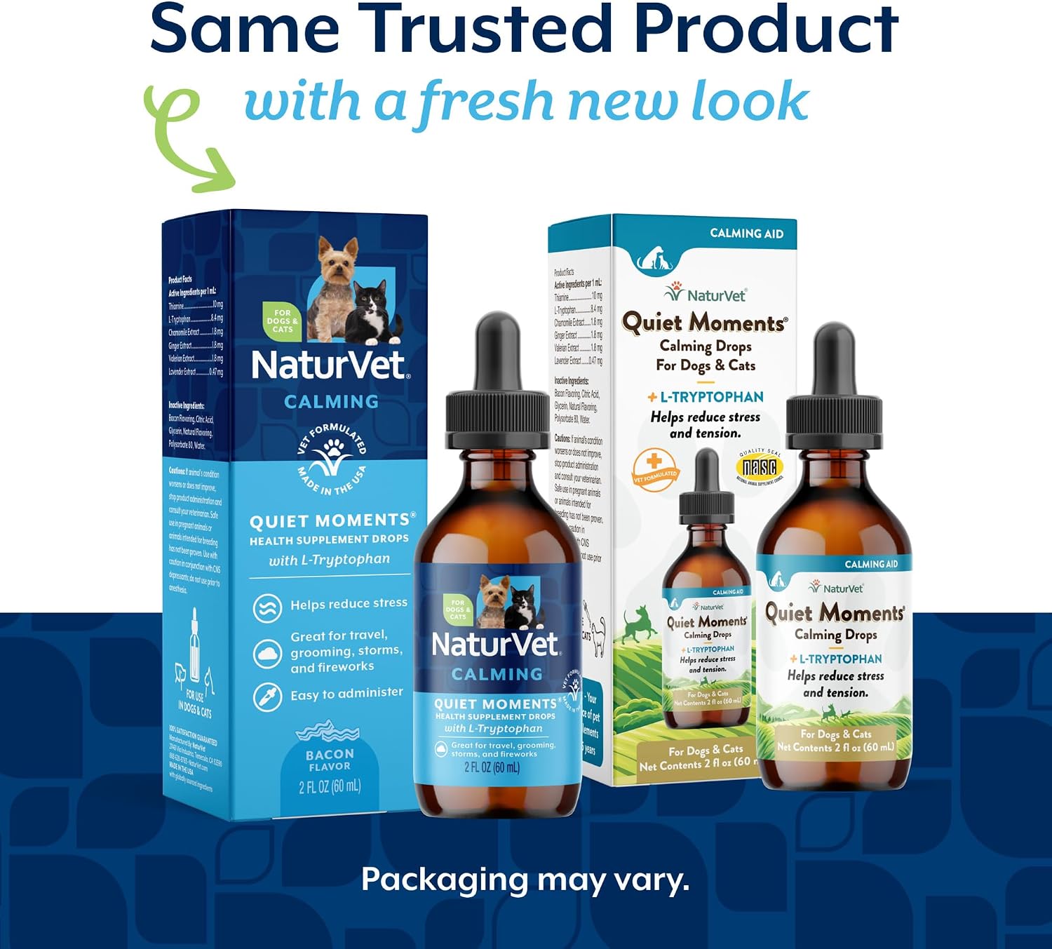 NaturVet Quiet Moments Calming Drops for Cats & Dogs - 2 Oz