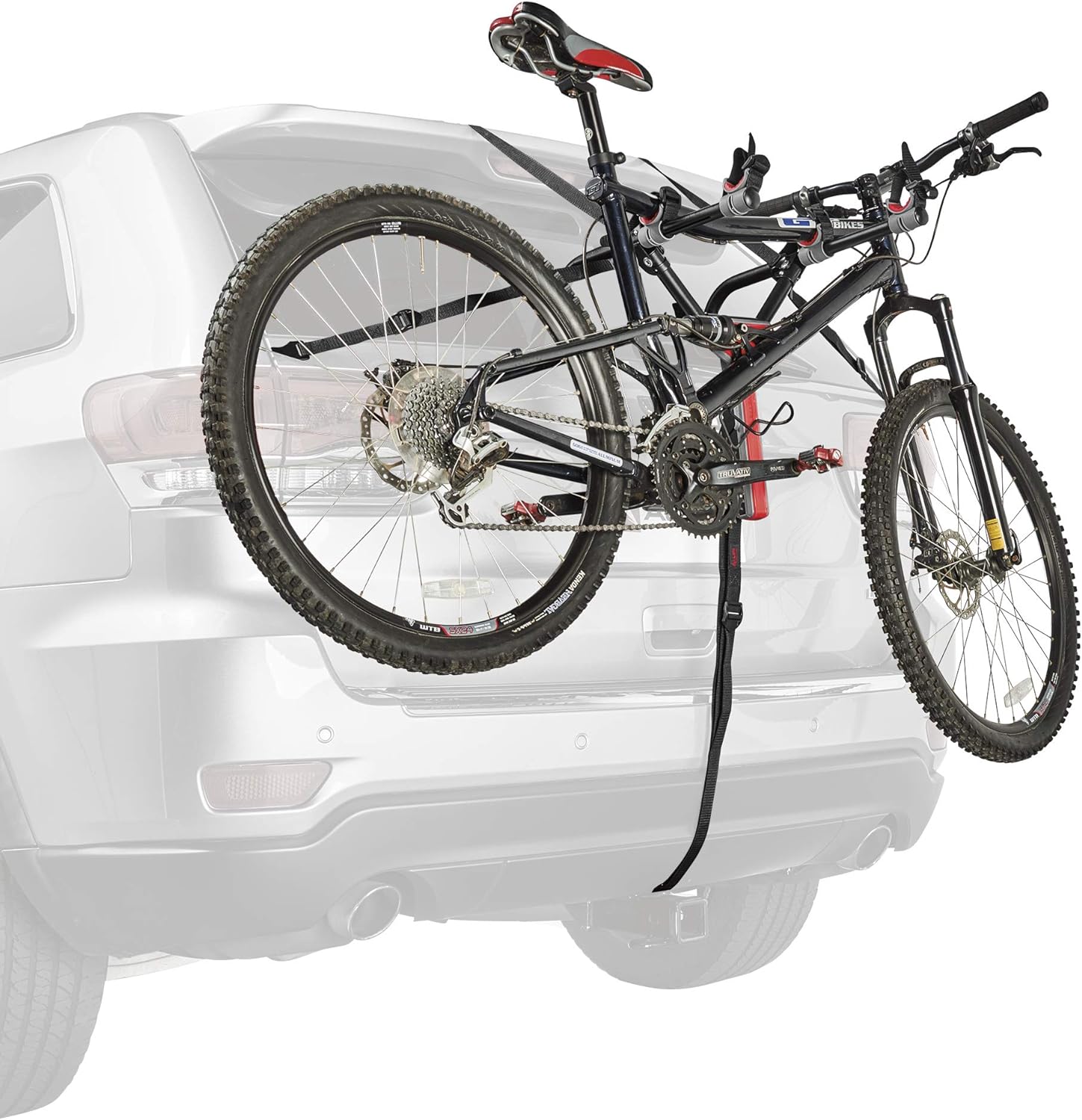 Allen Sports Ultra Compact Folding 1-Bike Trunk Mount Rack, Model MT1-B, Gray powder coated