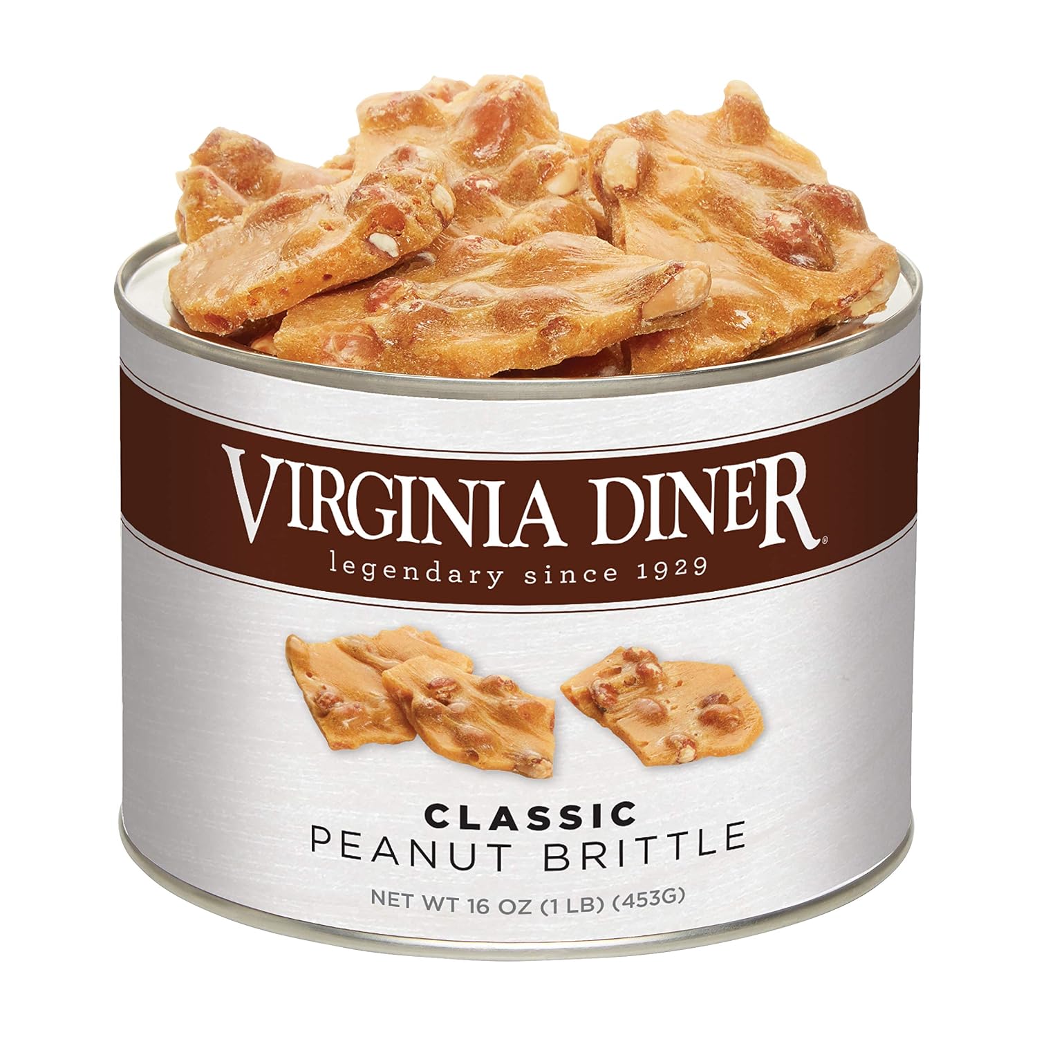 Virginia Diner - Gourmet Natural Extra Large Butter Toasted Virginia Peanuts, 18 Ounce Tin