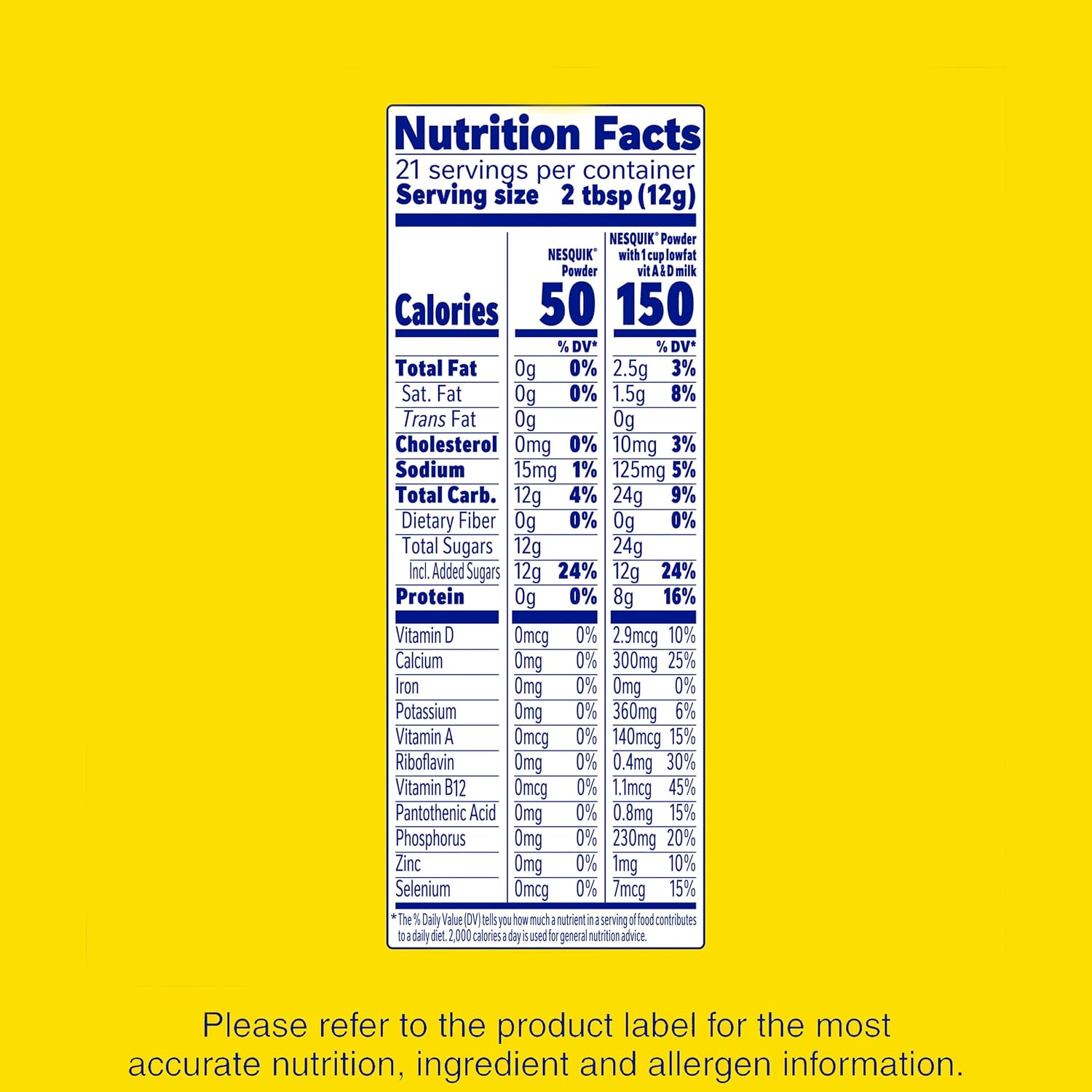 Nesquik Chocolate Powder Drink Mix 10 oz