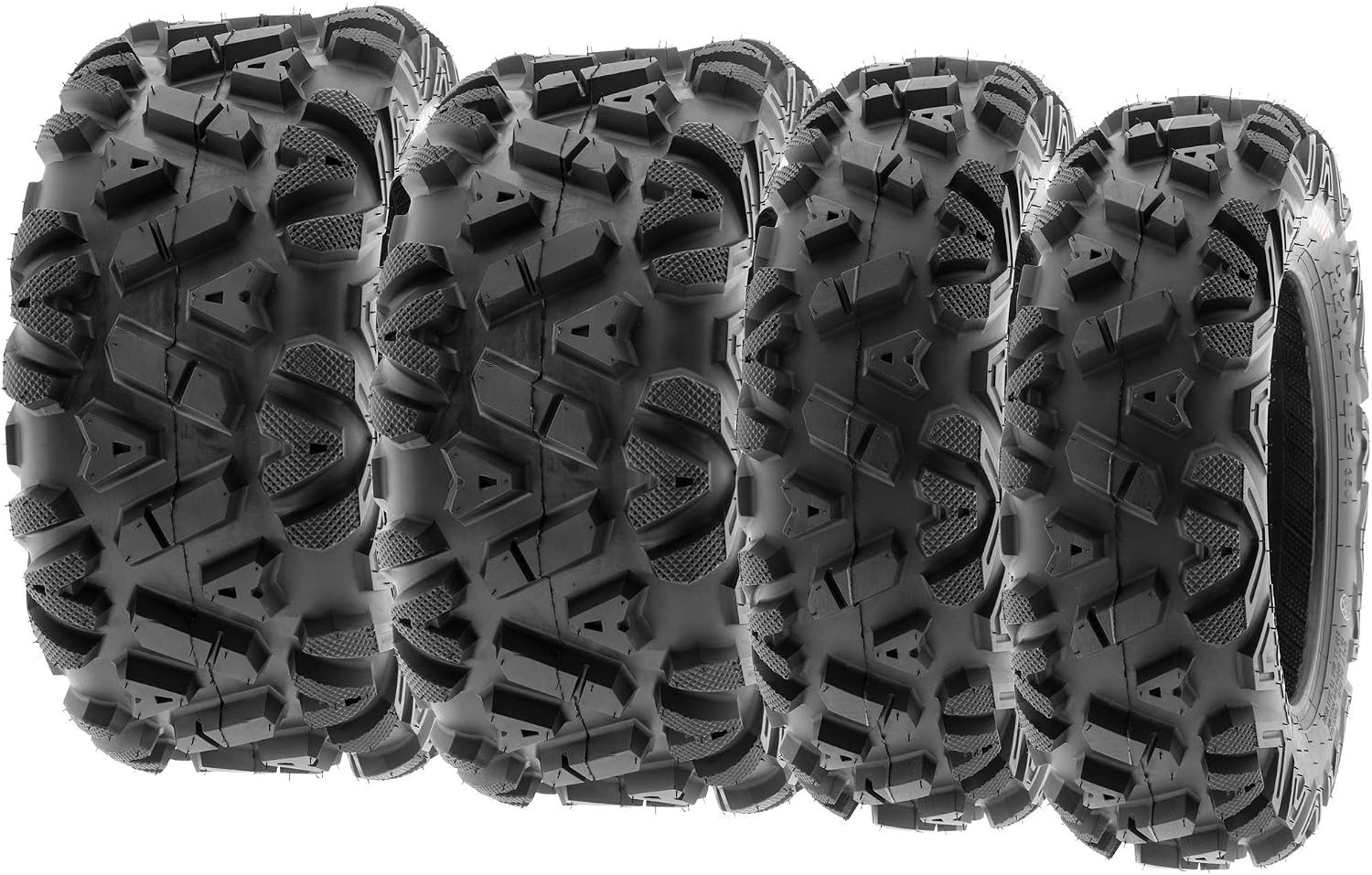 SunF 25x8-12 25x10-11 All Terrain Tires ATV UTV 6 PR POWER I A033 - BUNDLE