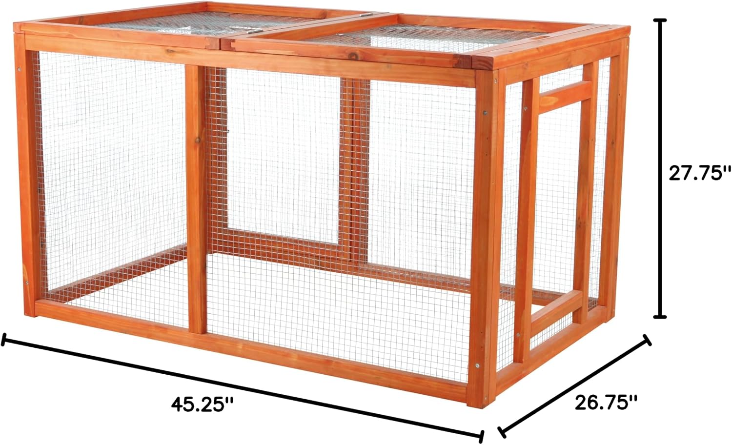Trixie Natura Chicken Outdoor Run with Mesh-Covered Top, Extension for Natura Chicken Coops (55960, 55962, 55963, 55964)