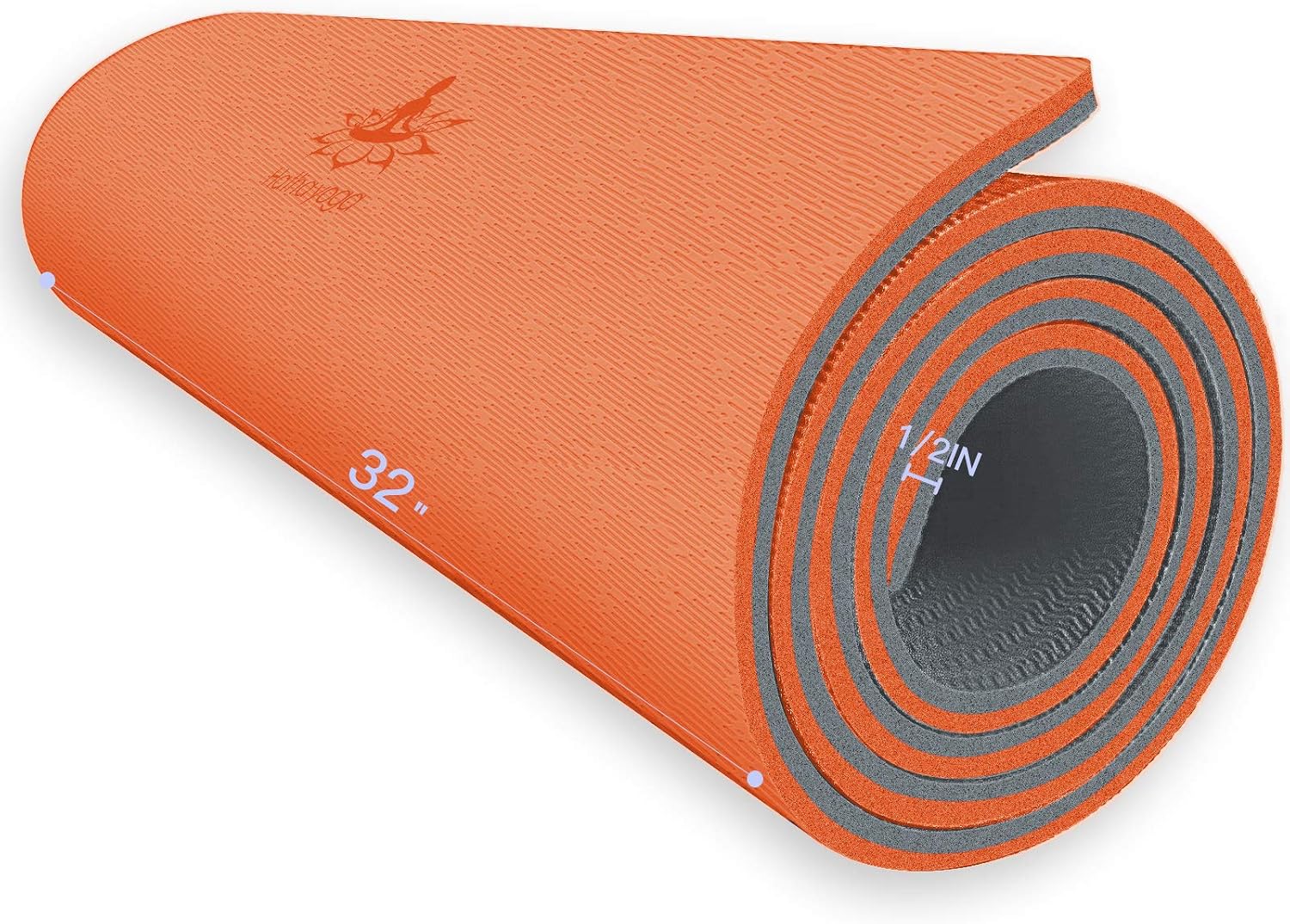 Hatha Yoga Extra Thick TPE Yoga Mat - 72"x 32" Thickness 1/2 Inch -Eco Friendly- With High Density Anti-Tear Exercise Mats For Home Gym Travel &