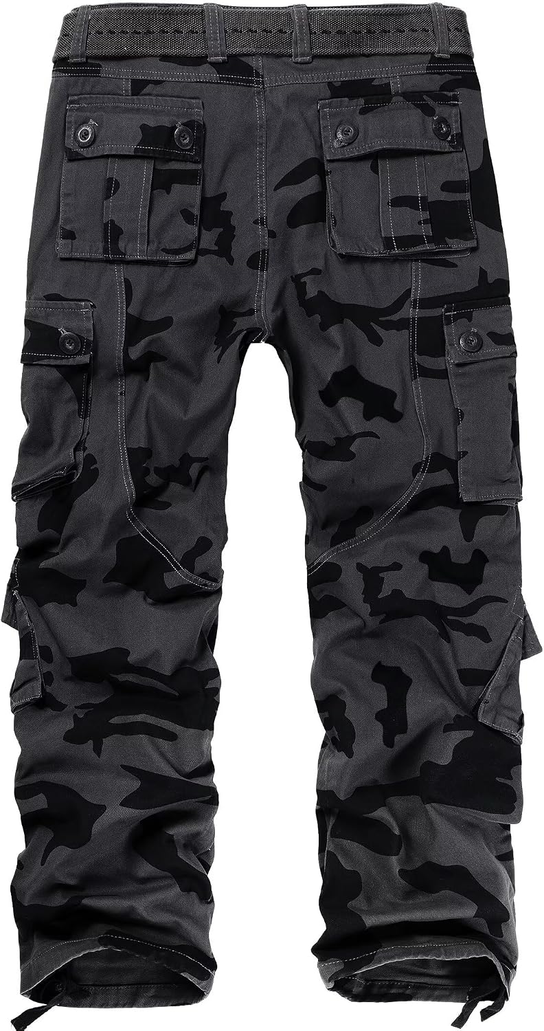 TRGPSG Men's Fleece Lined Hiking Cargo Pants